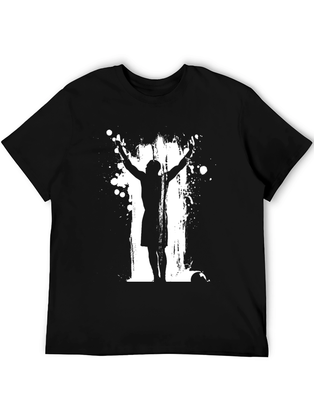 Soccer Goal Celebration Black T-Shirt