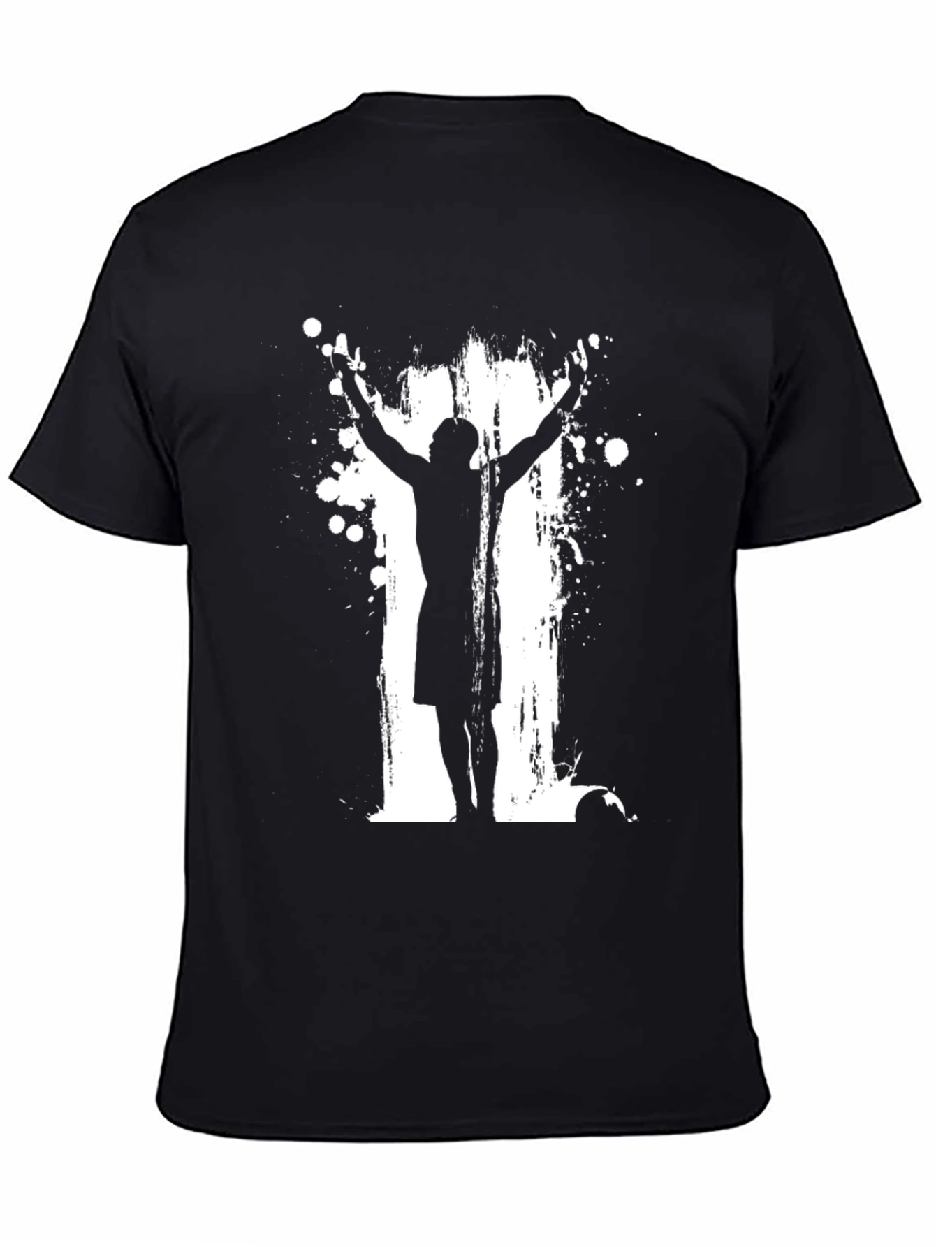 Soccer Goal Celebration Black T-Shirt