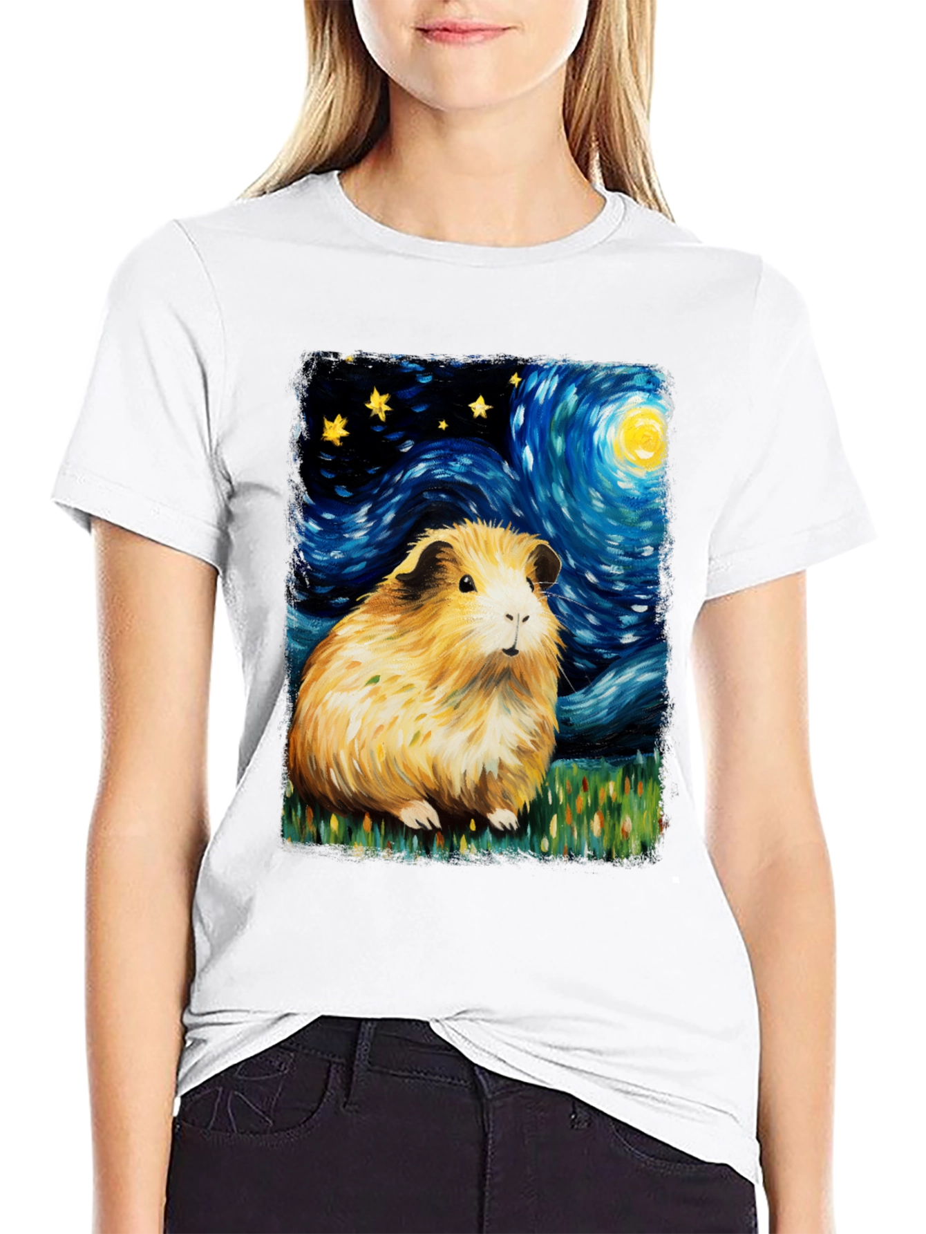 Starry Night Guinea Pig Tee