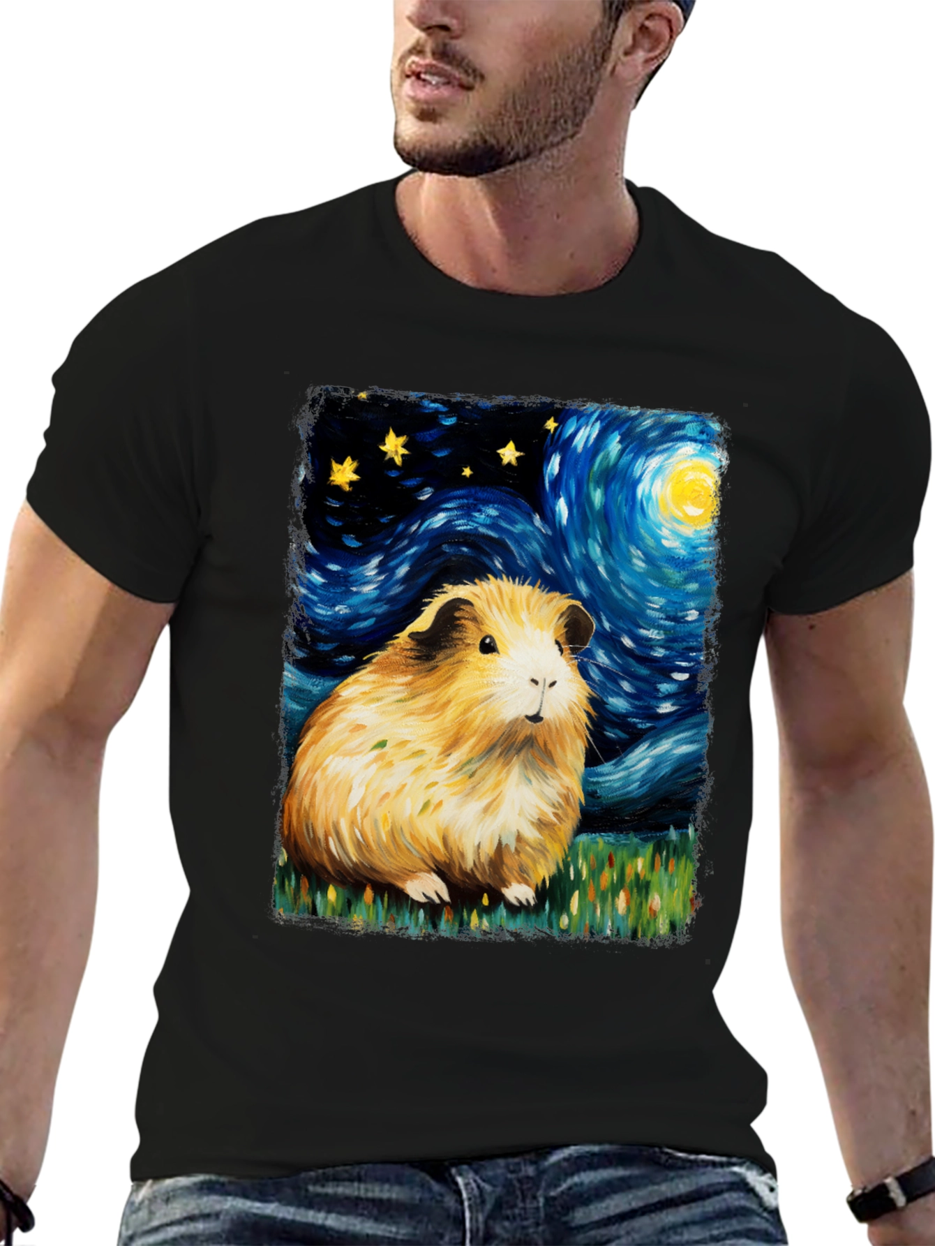 Starry Night Guinea Pig Tee