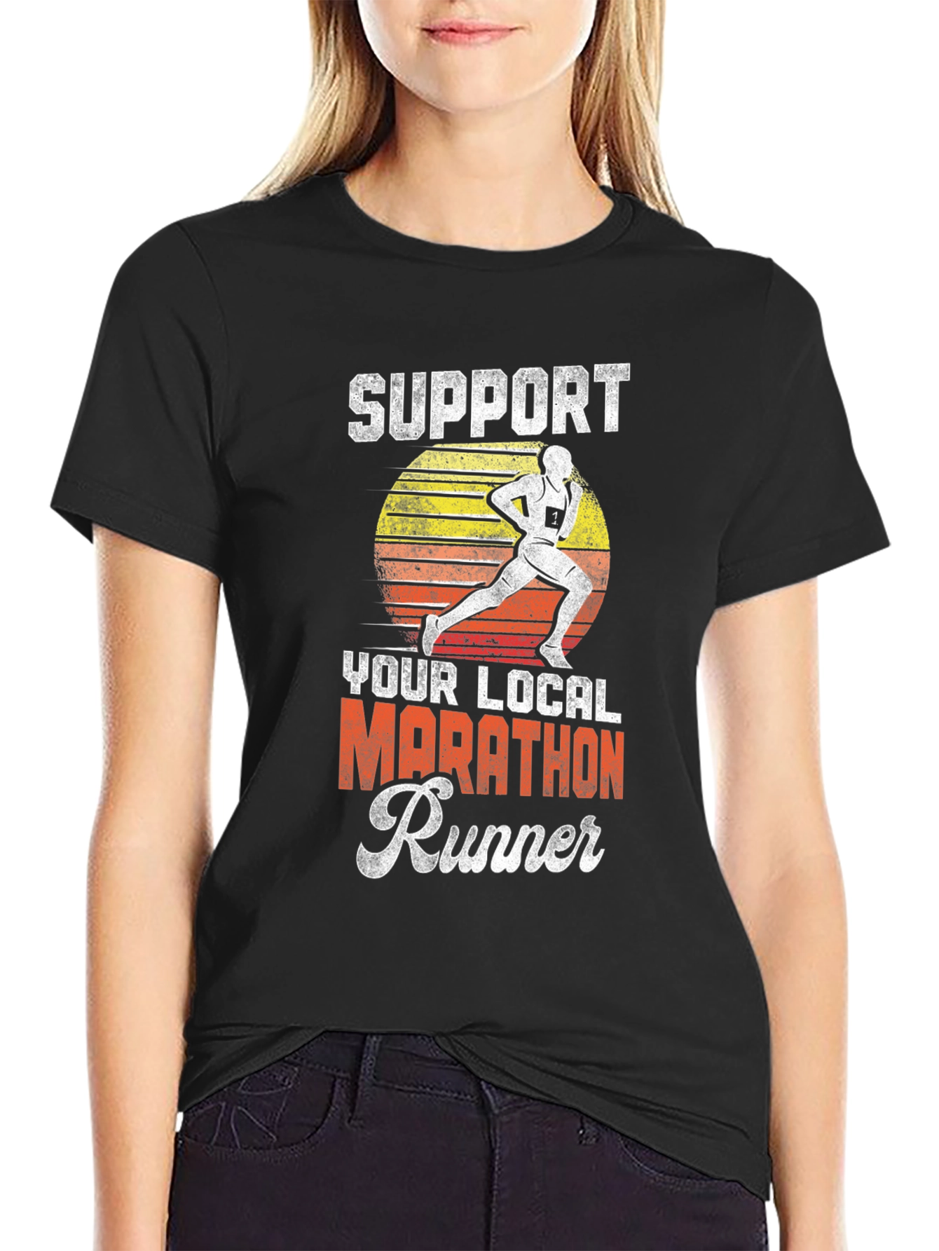 Support Your Local Marathon Runner T-Shirt