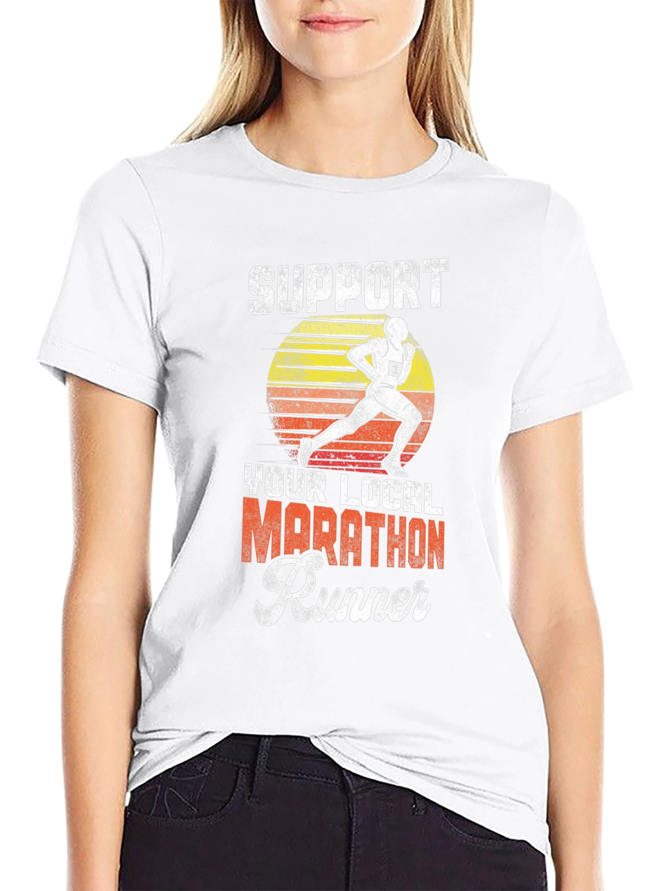 Support Your Local Marathon Runner T-Shirt