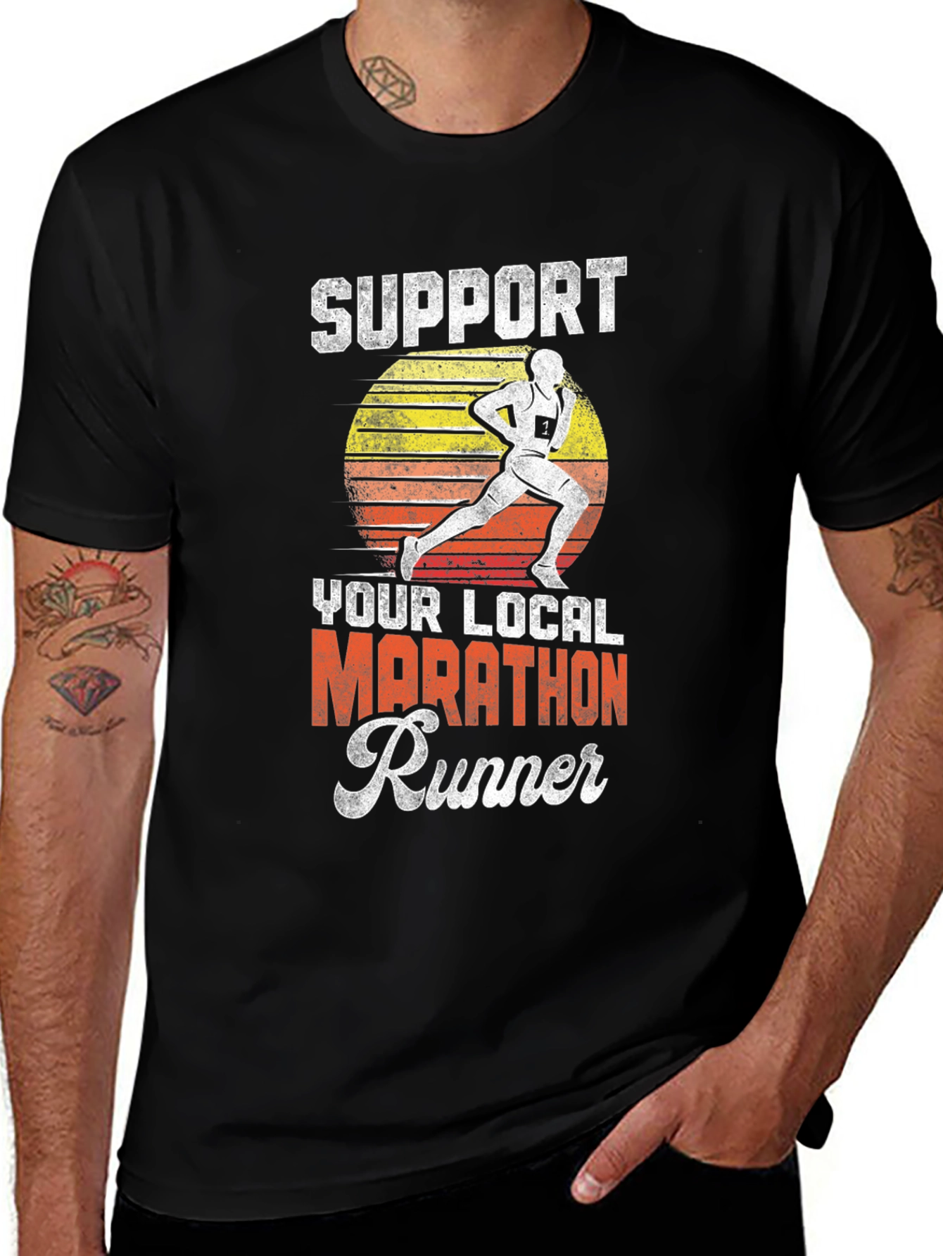 Support Your Local Marathon Runner T-Shirt