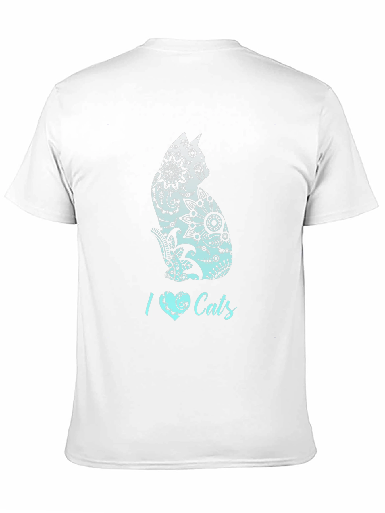I Heart Cats Black Graphic T-Shirt