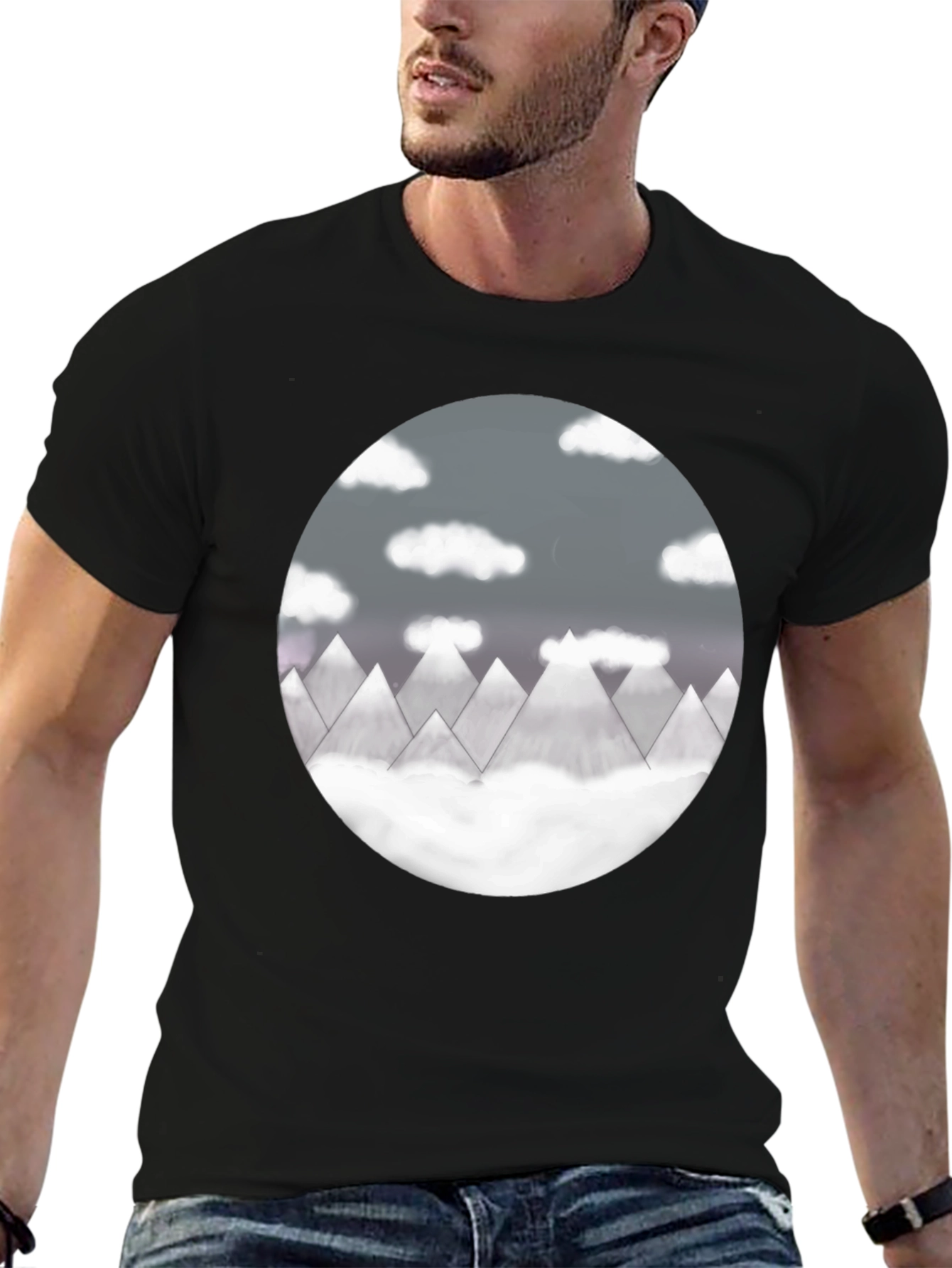 Mountain View Graphic Tee - Black