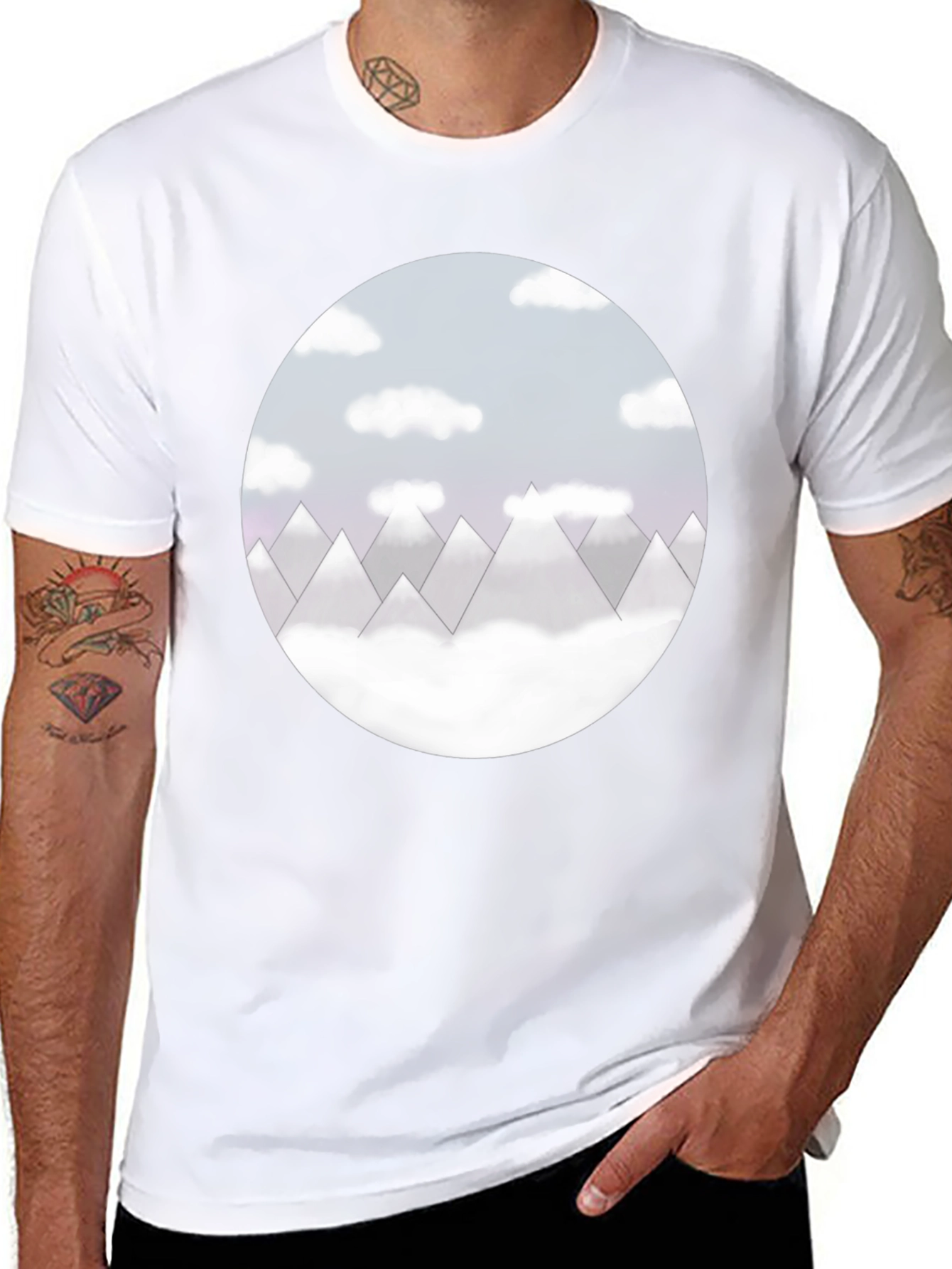 Mountain View Graphic Tee - Black