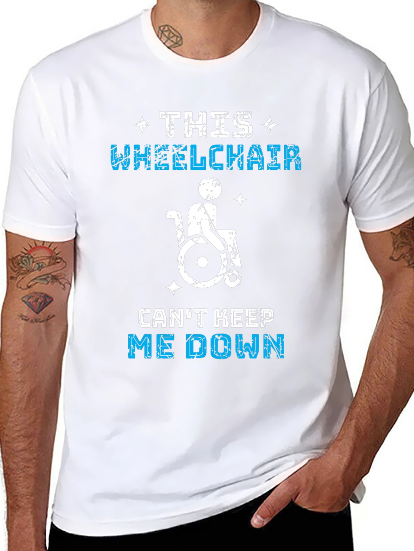 Inspirational Wheelchair T-Shirt - Disability Pride