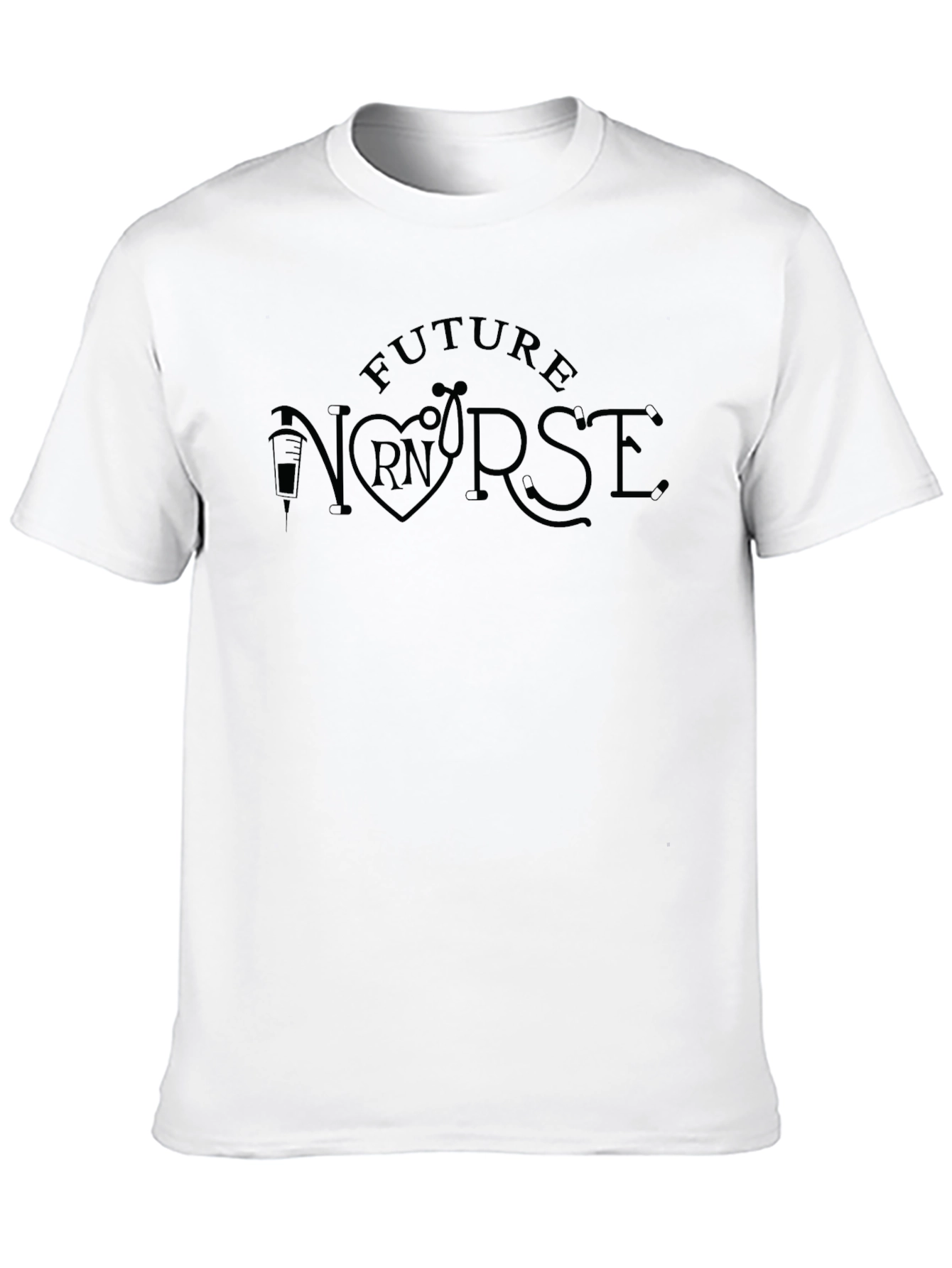 Future Nurse Graphic T-Shirt - Black