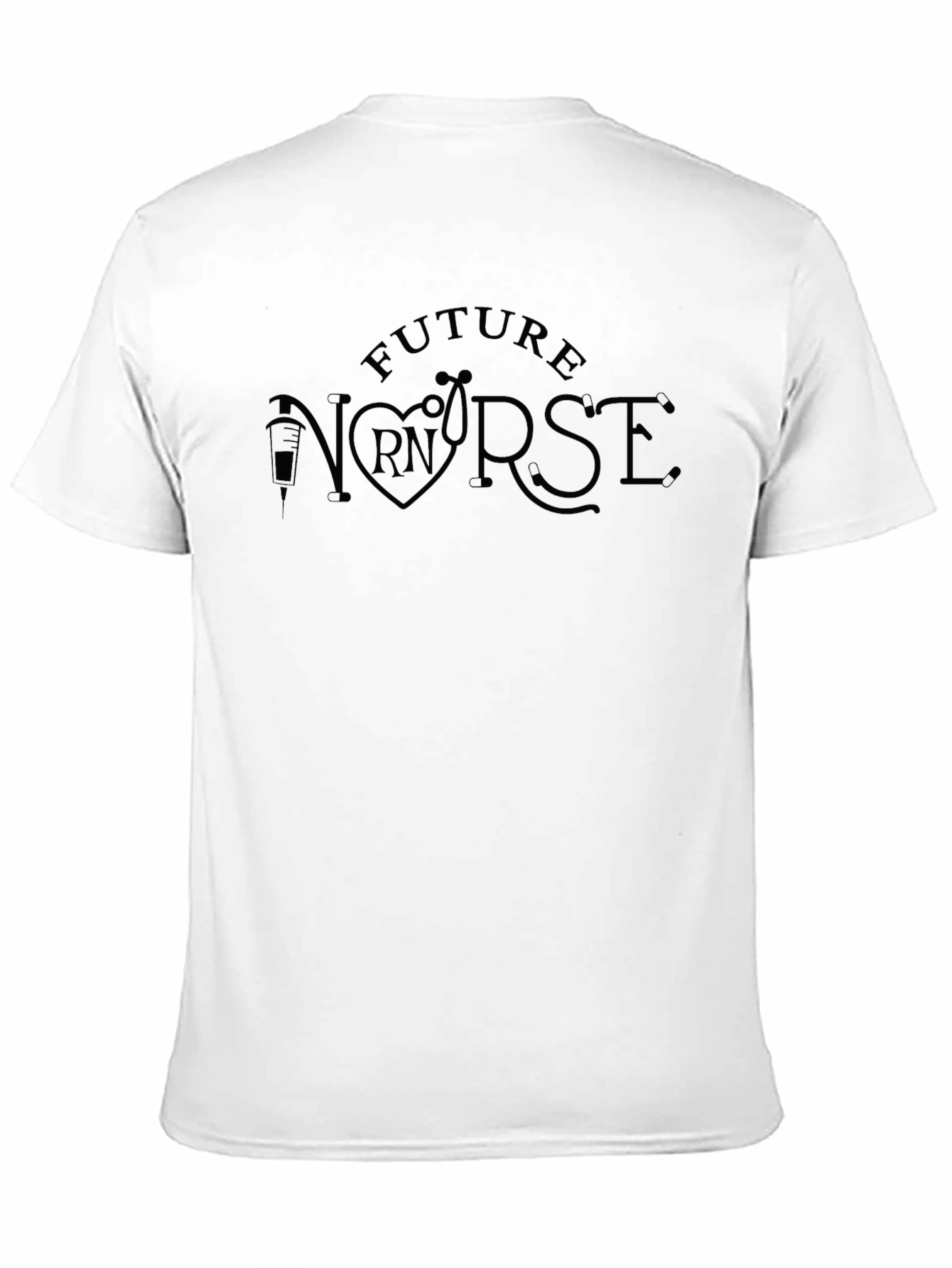 Future Nurse Graphic T-Shirt - Black