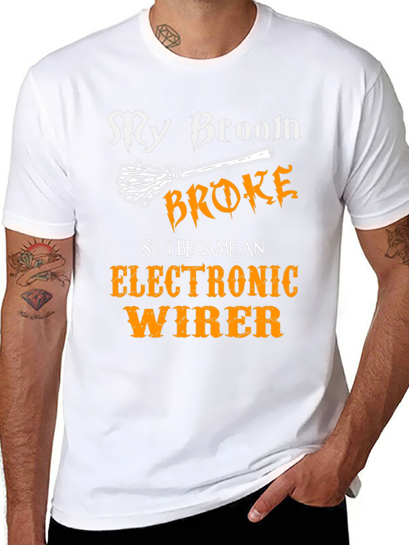My Broom Broke - Electronic Wirer T-Shirt