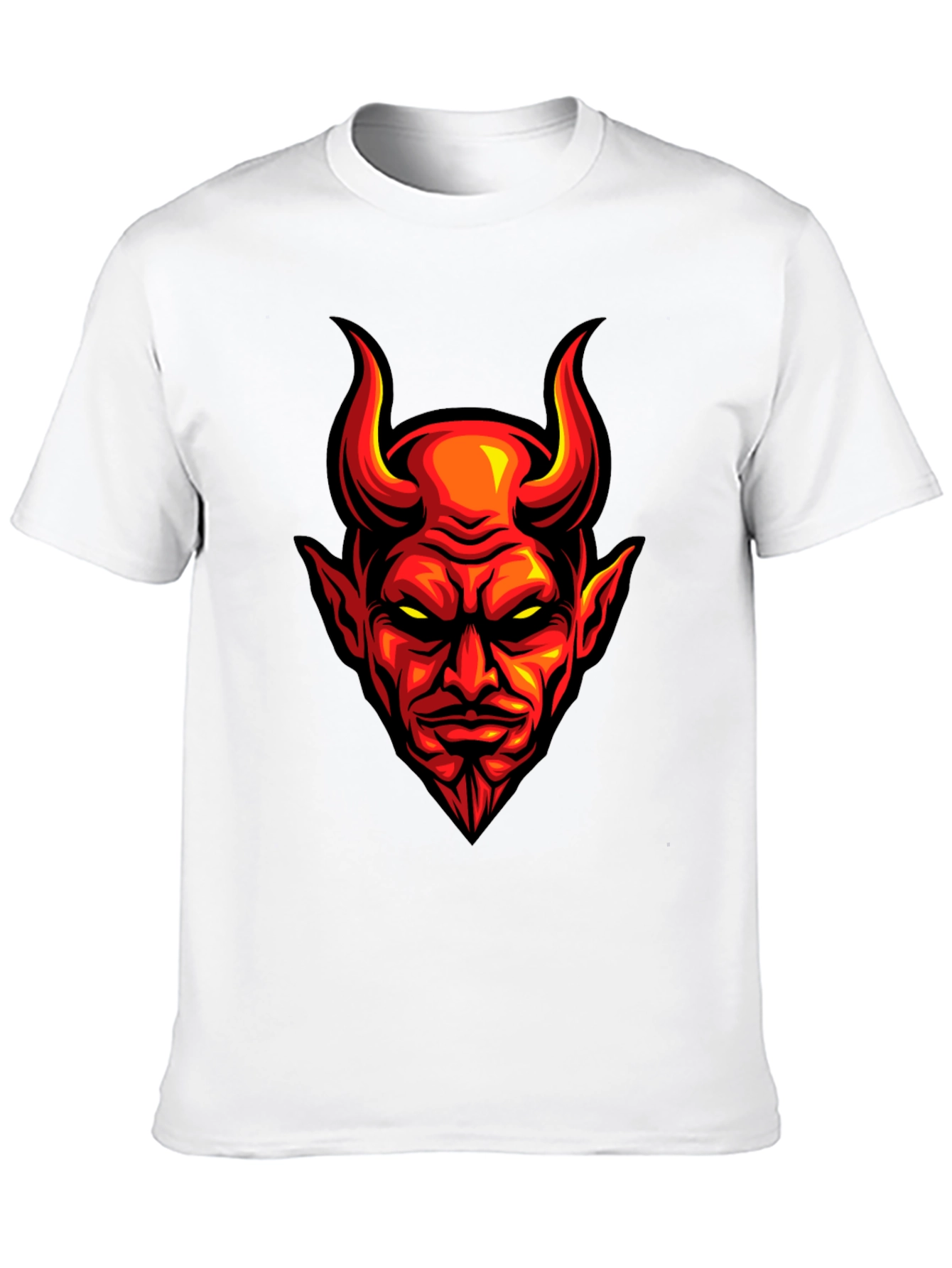 Fiery Devil Graphic Tee - Mens Black T-Shirt