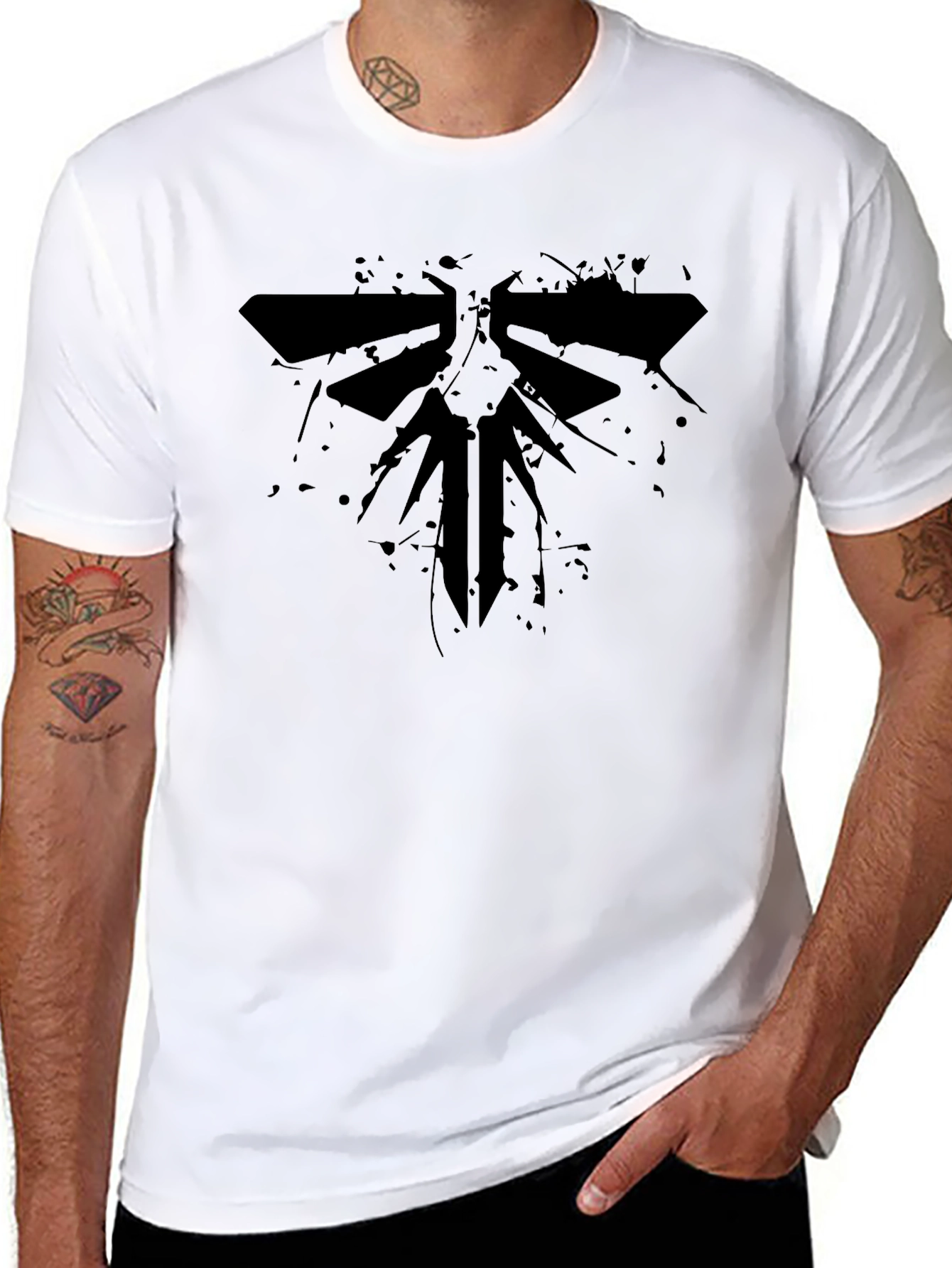 The Last of Us Fireflies Logo Black T-Shirt