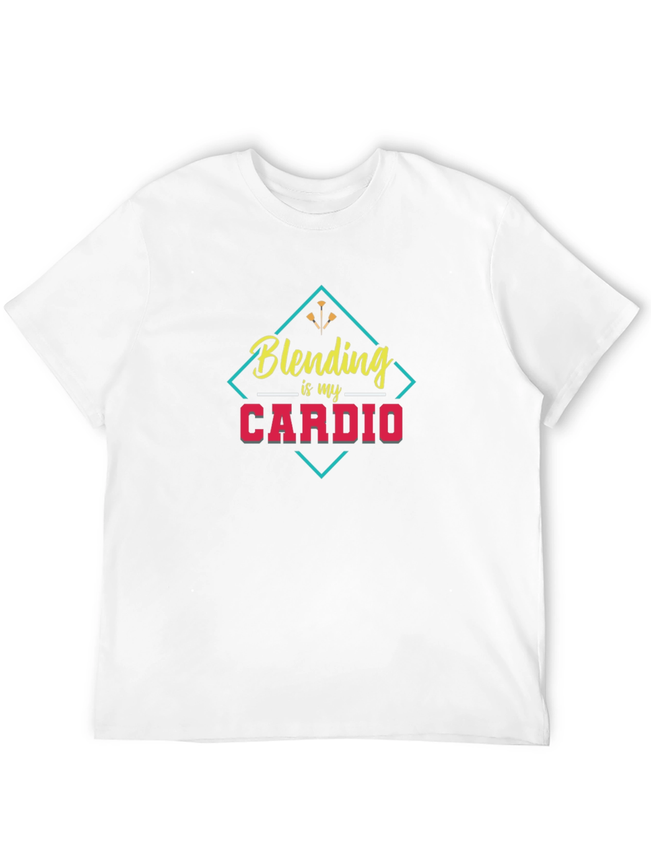 Blending is My Cardio Black Graphic Tee