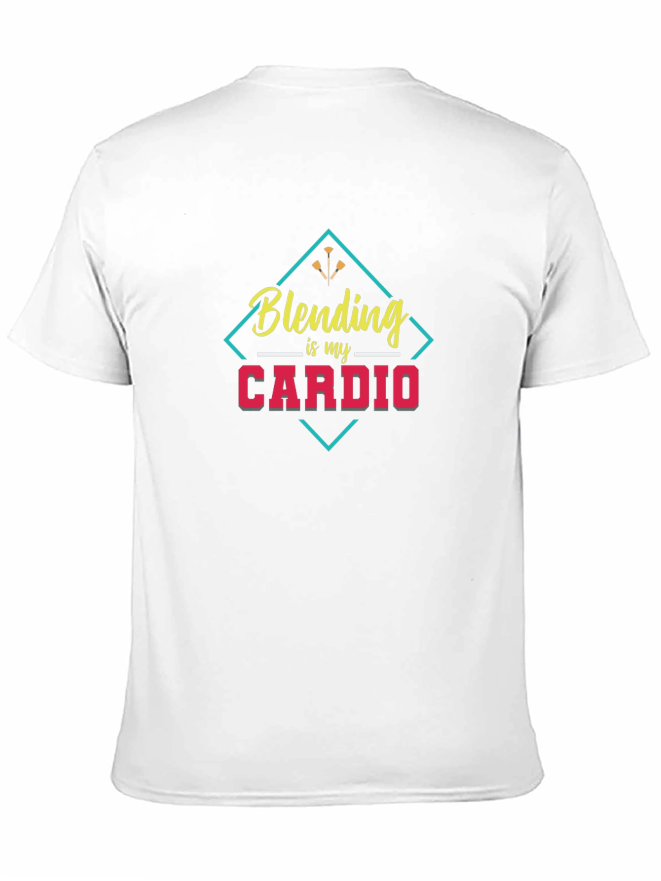 Blending is My Cardio Black Graphic Tee