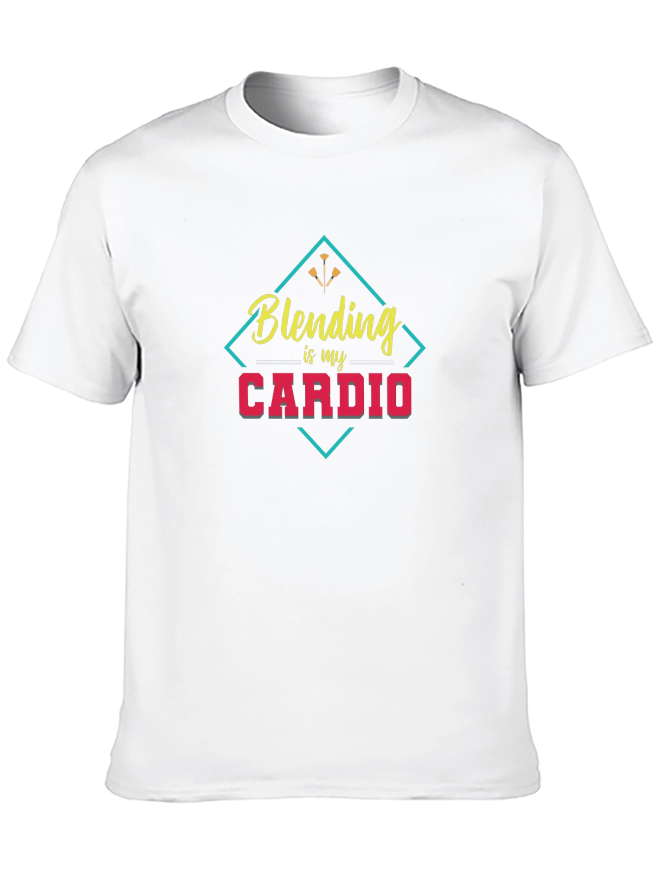 Blending is My Cardio Black Graphic Tee