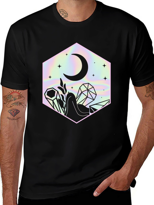 Mystic Moon Crystal Black Graphic Tee