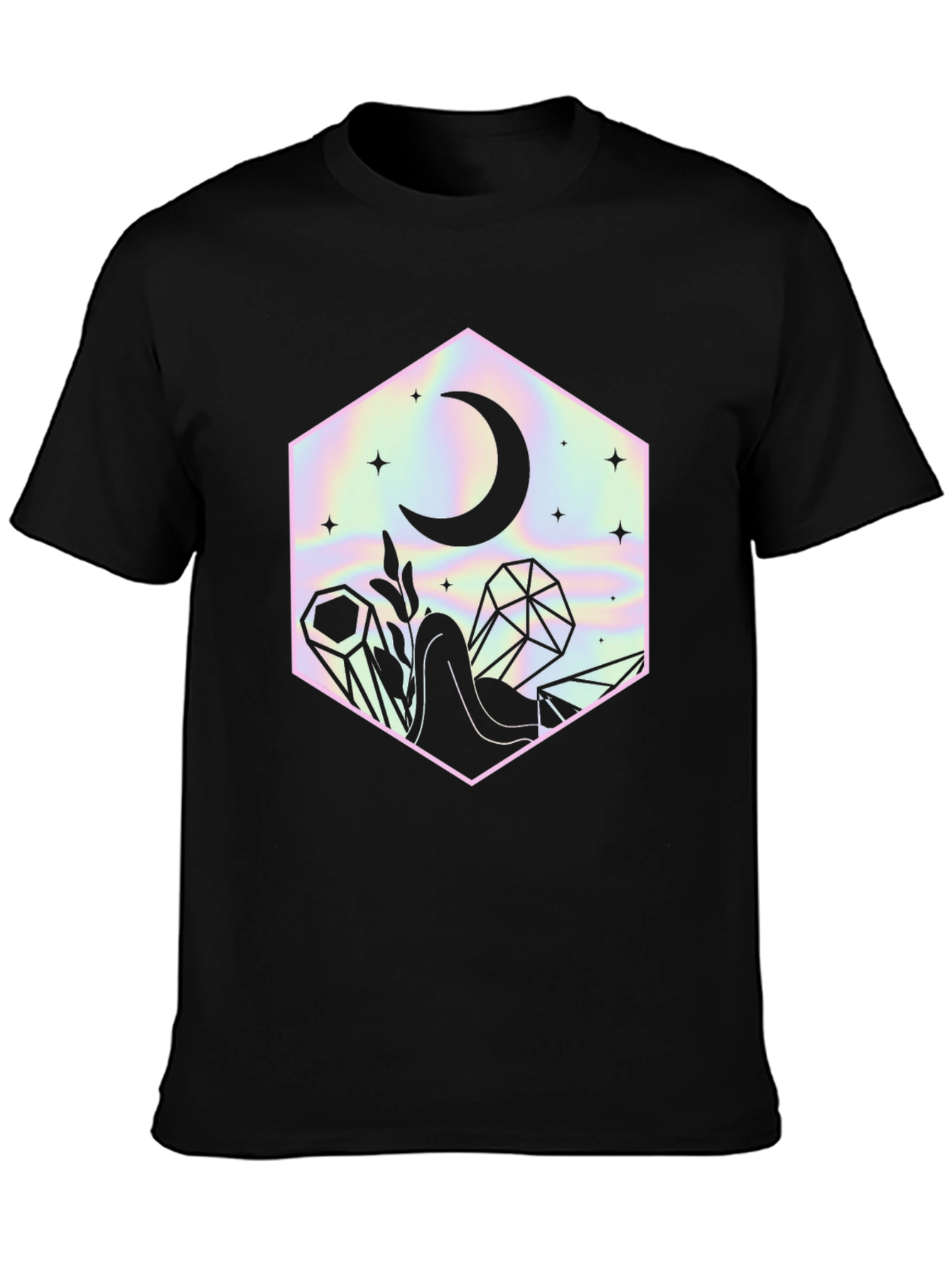 Mystic Moon Crystal Black Graphic Tee