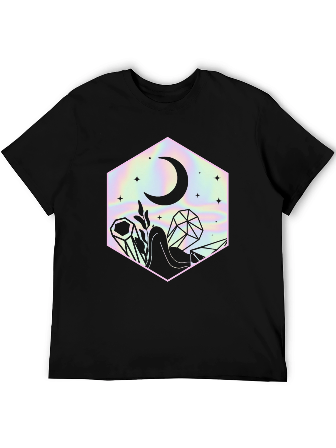 Mystic Moon Crystal Black Graphic Tee