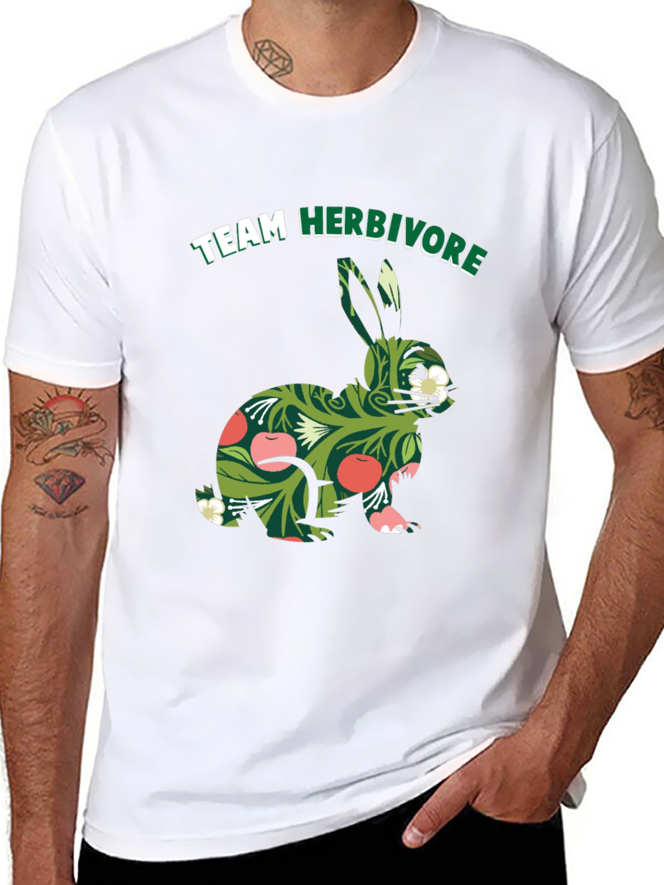 Team Herbivore Rabbit T-Shirt