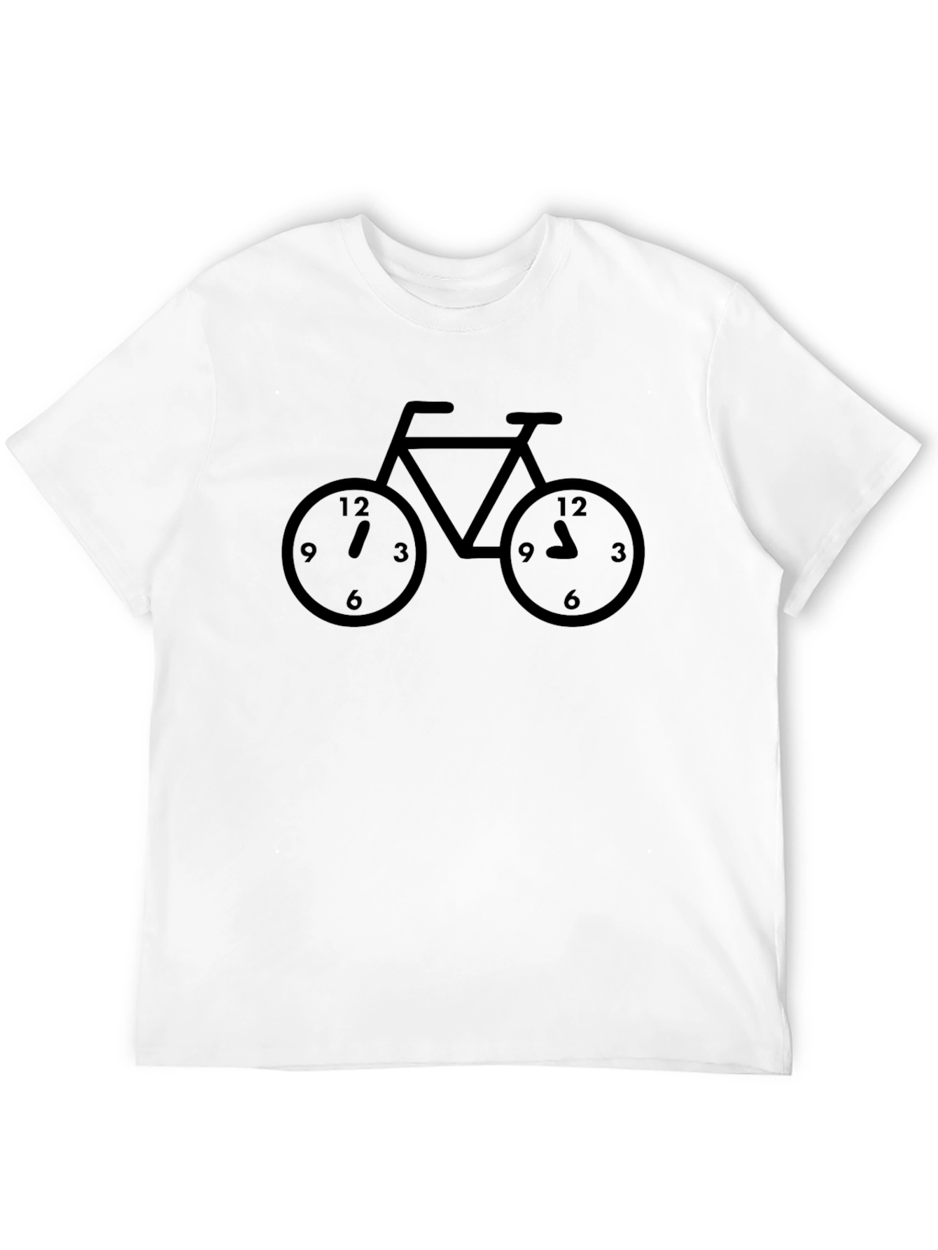 Time to Ride - Bicycle Clock Graphic Tee