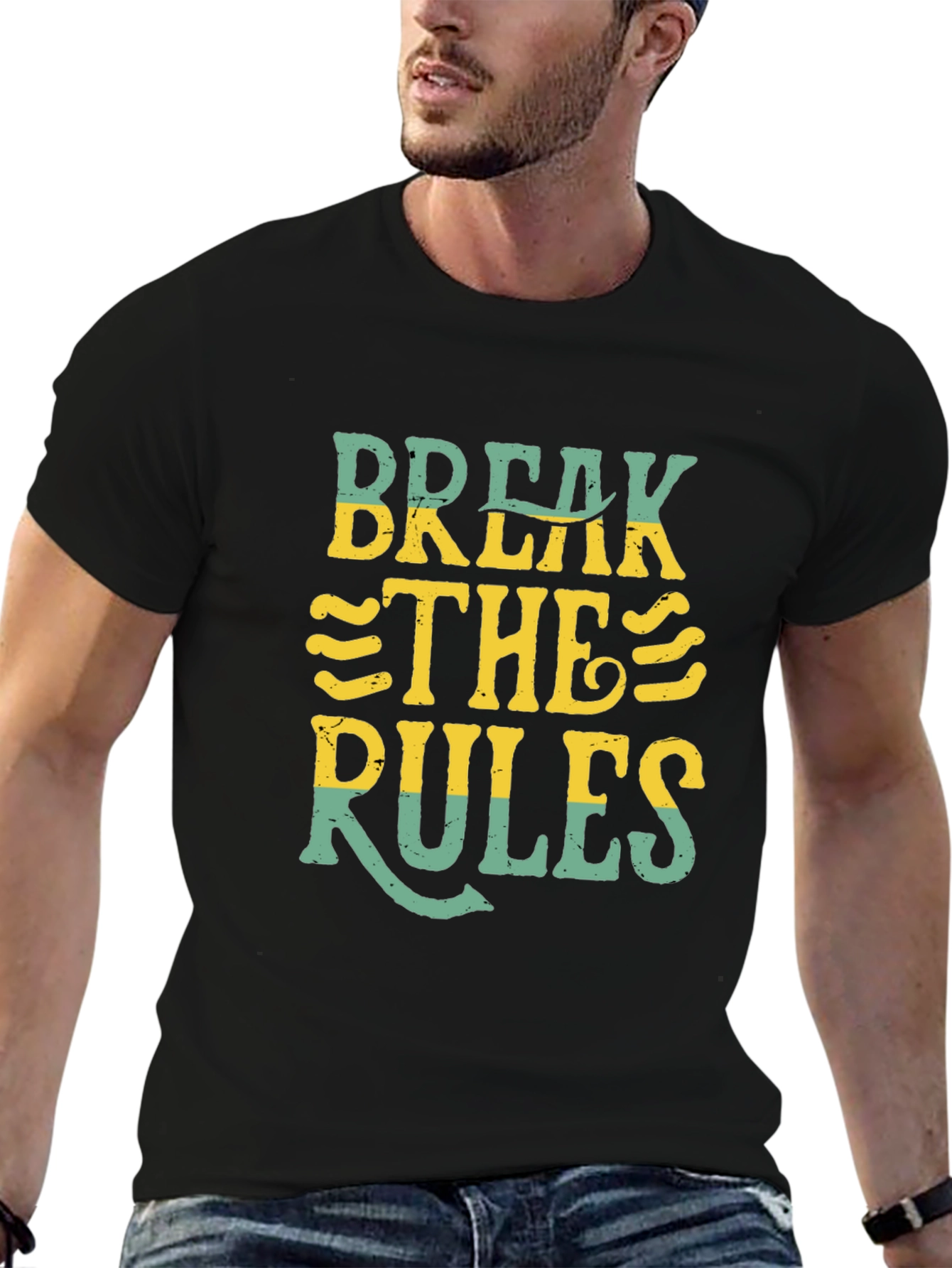 Break the Rules Graphic T-Shirt - Black