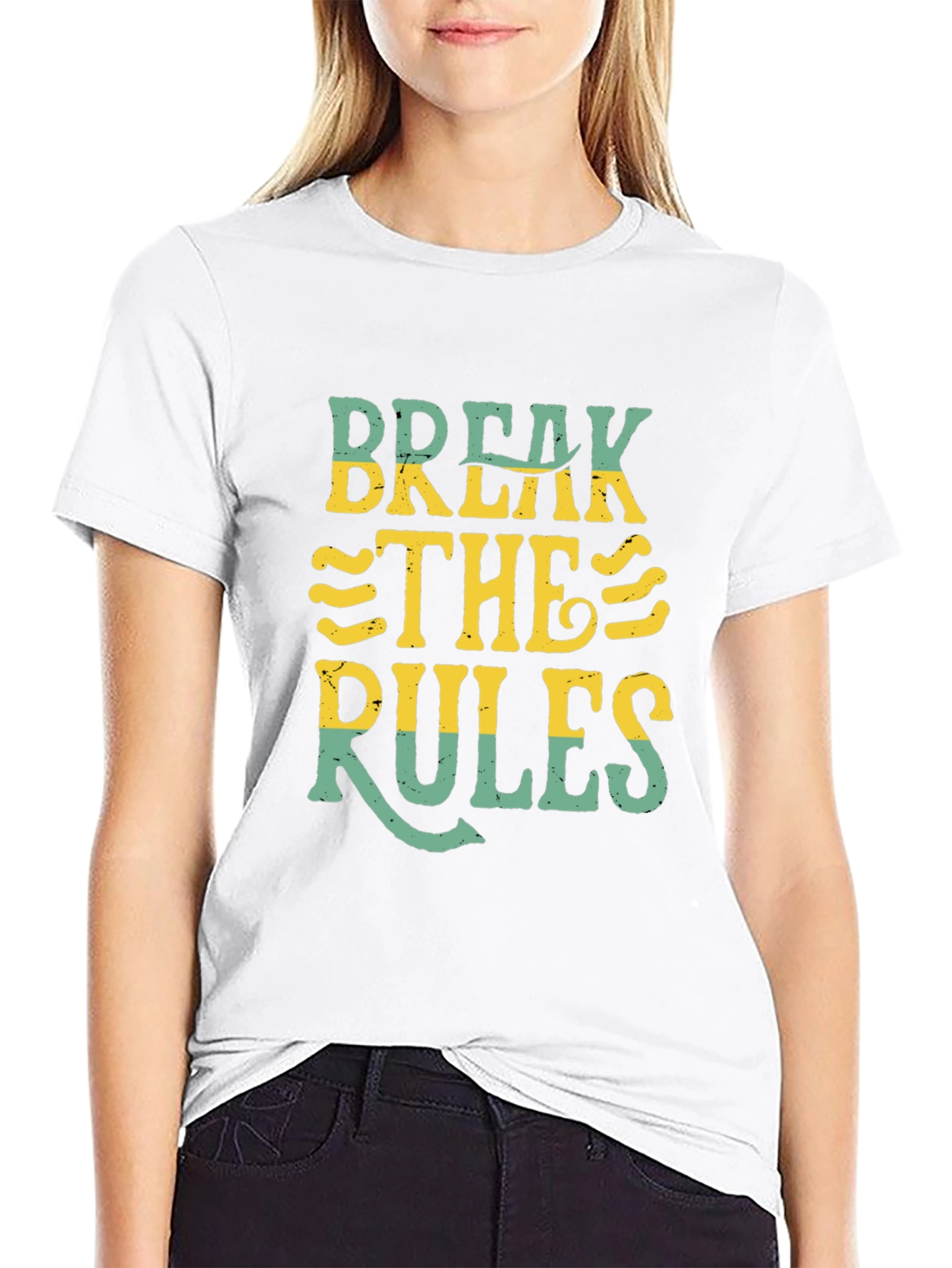 Break the Rules Graphic T-Shirt - Black