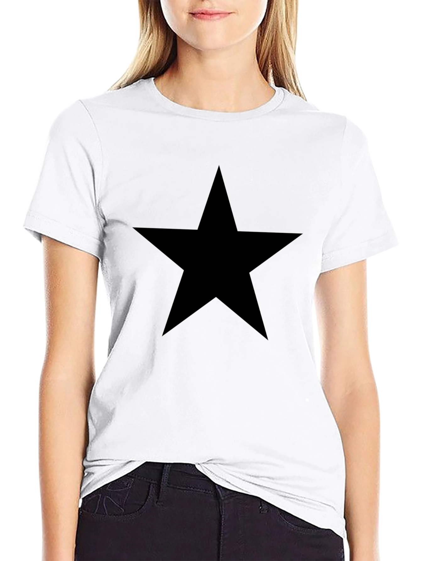 Black Star Graphic Tee - Casual Comfort