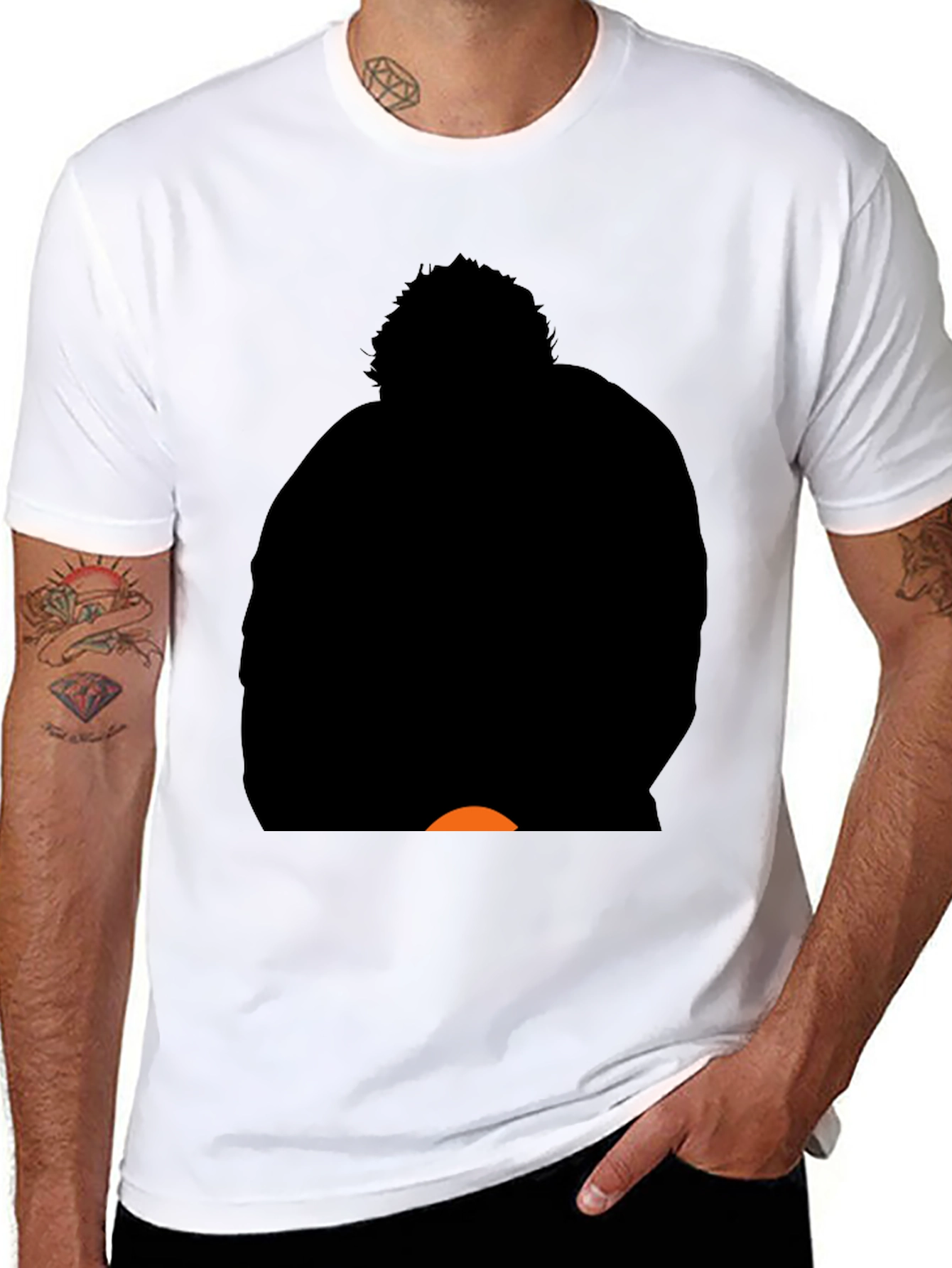 Silhouette Graphic Black T-Shirt