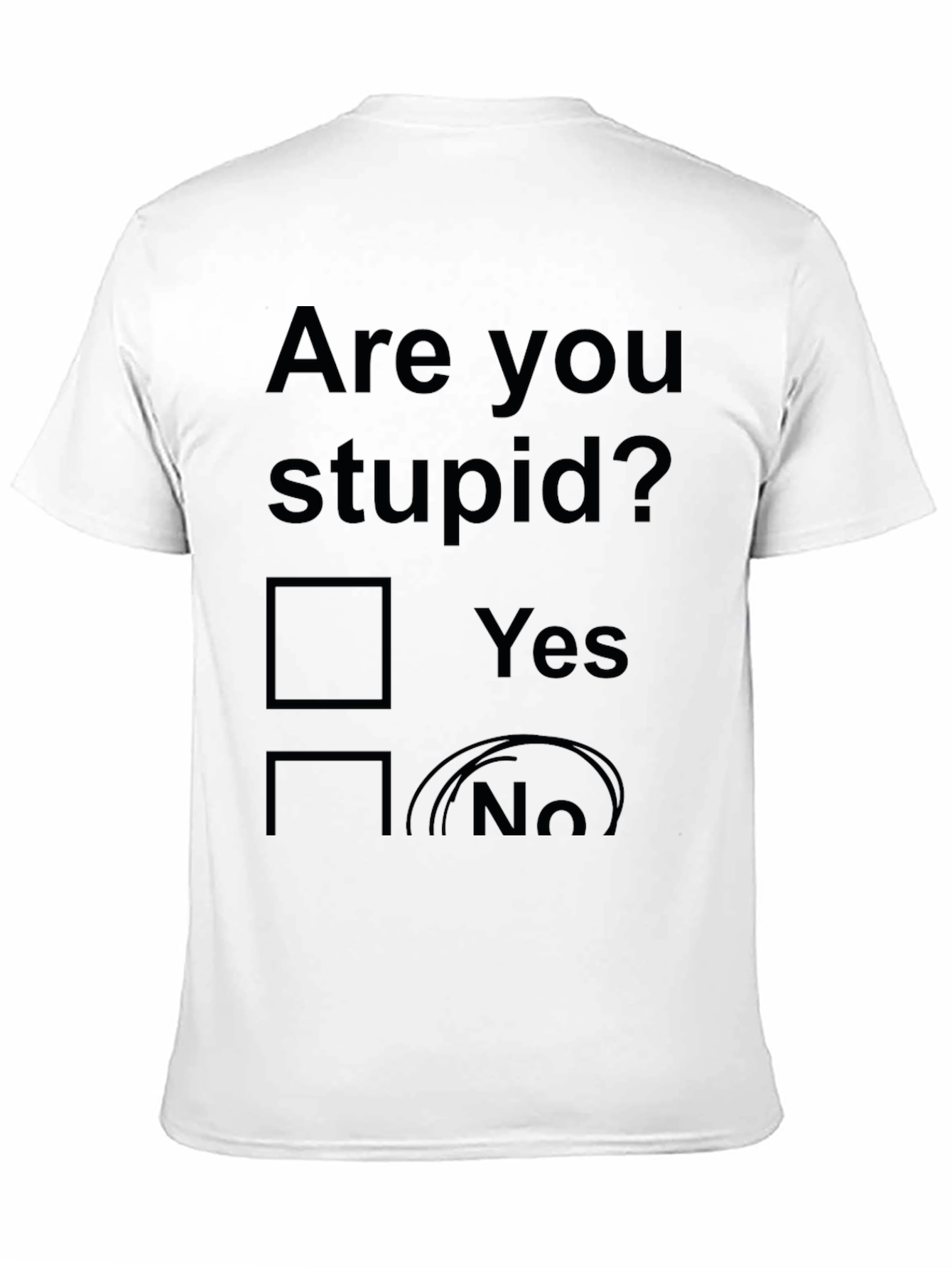 Funny Are You Stupid? Novelty T-Shirt