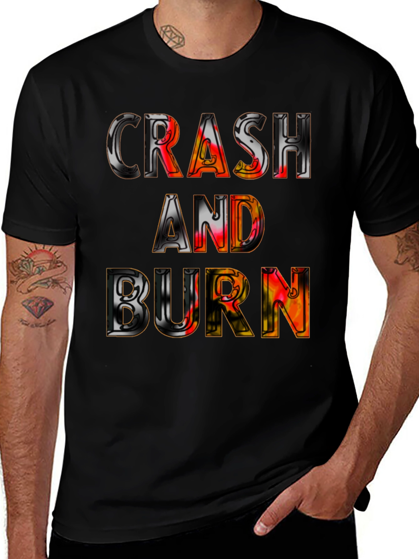 Crash and Burn Graphic Tee