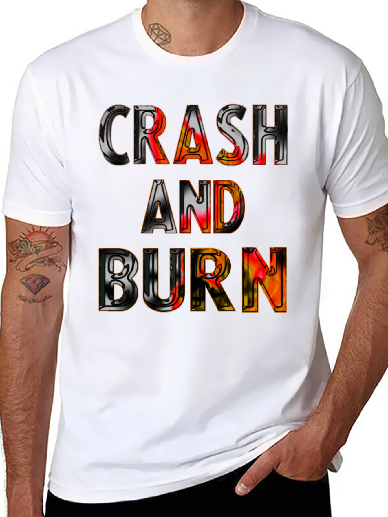 Crash and Burn Graphic Tee