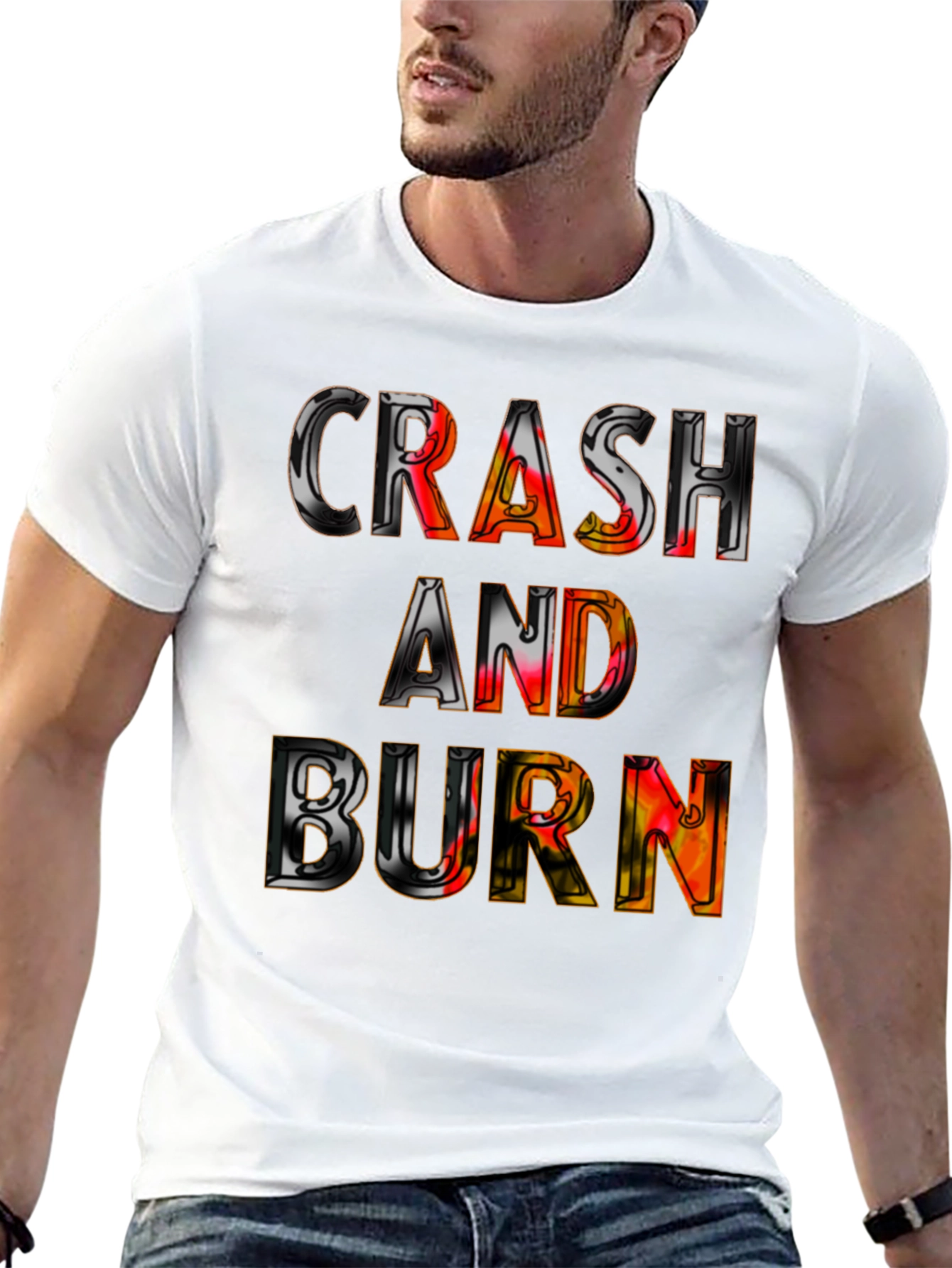 Crash and Burn Graphic Tee