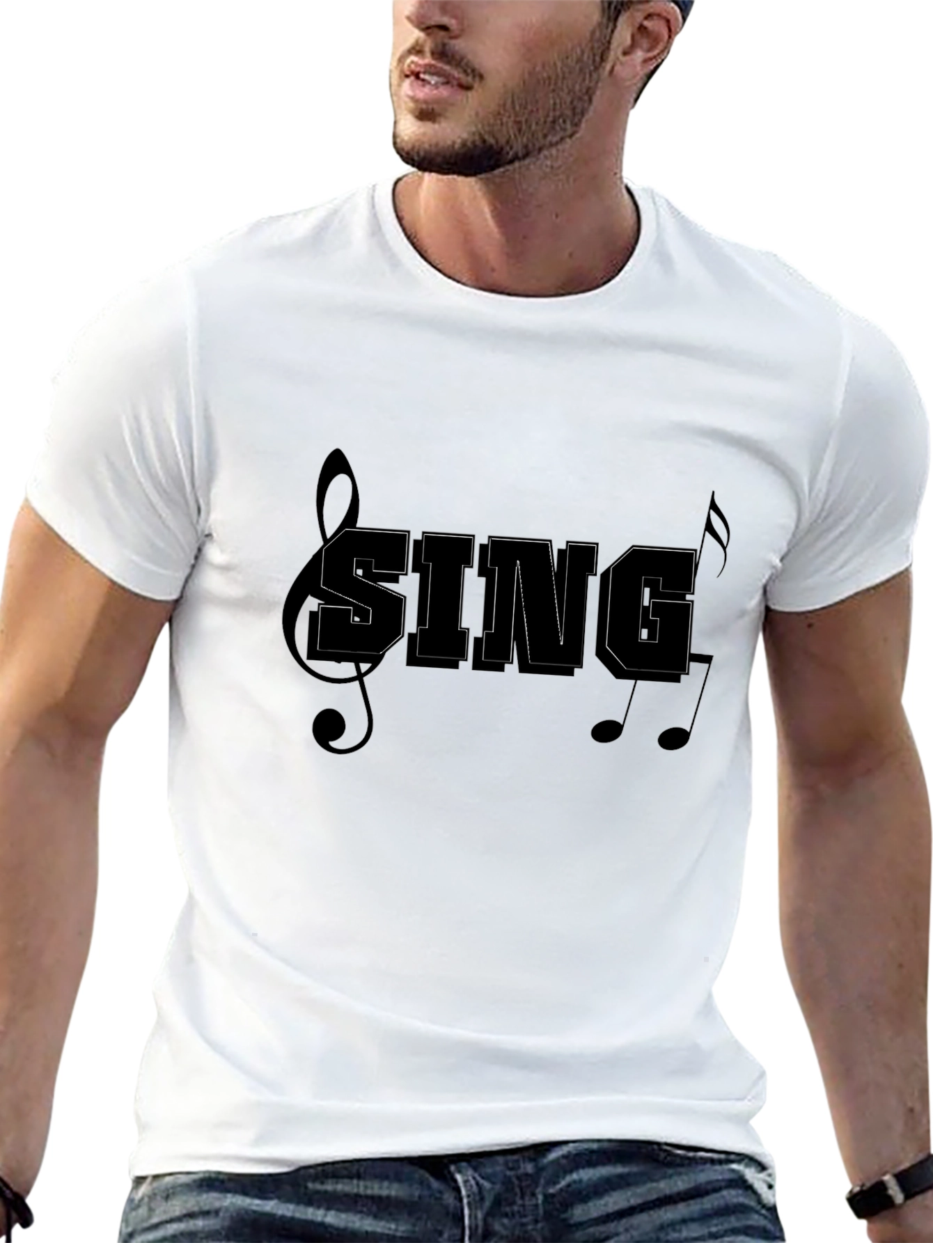 Sing T-Shirt - Music Notes Graphic Tee