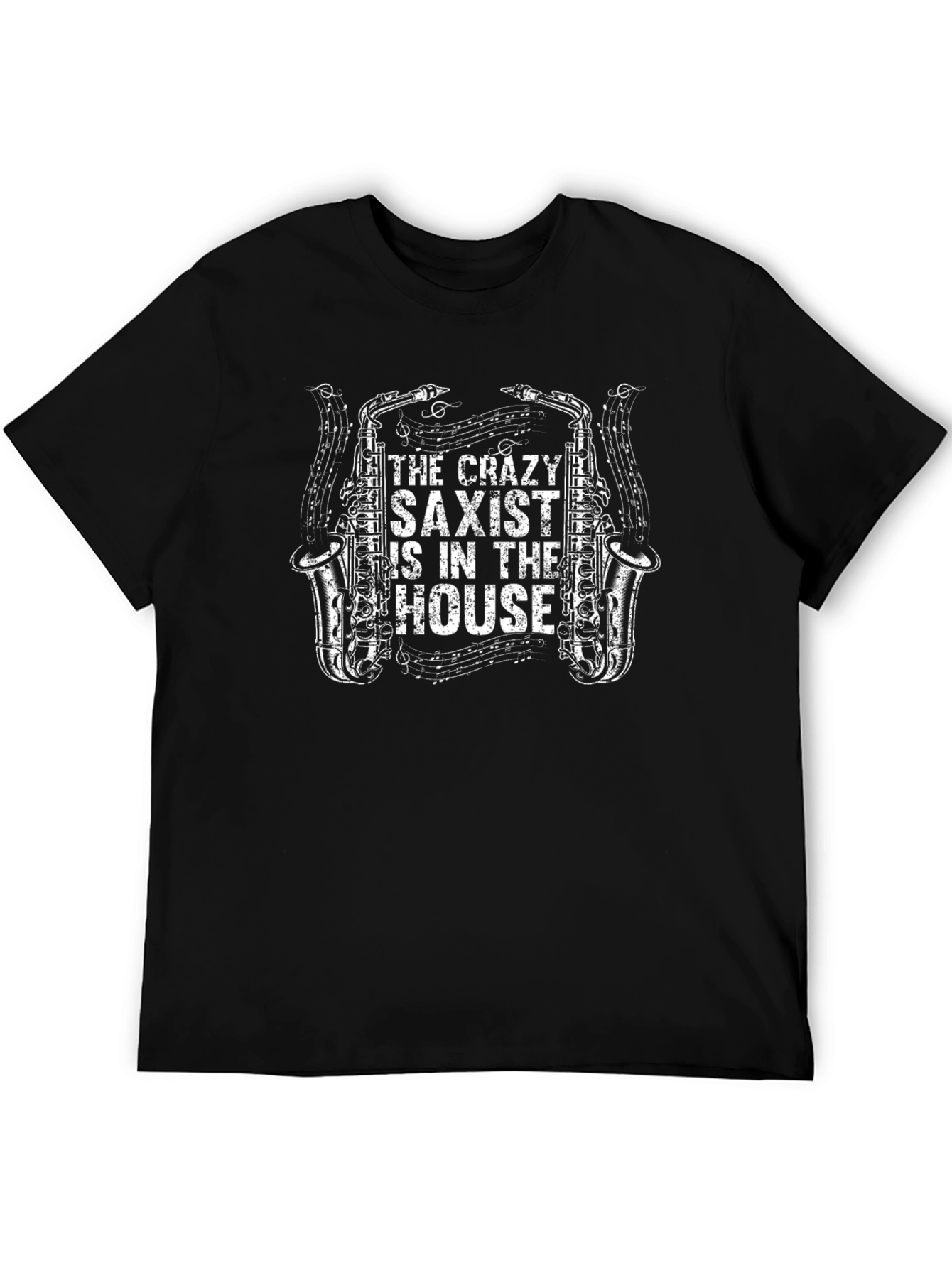 Crazy Saxist T-Shirt - Musical Instrument Tee