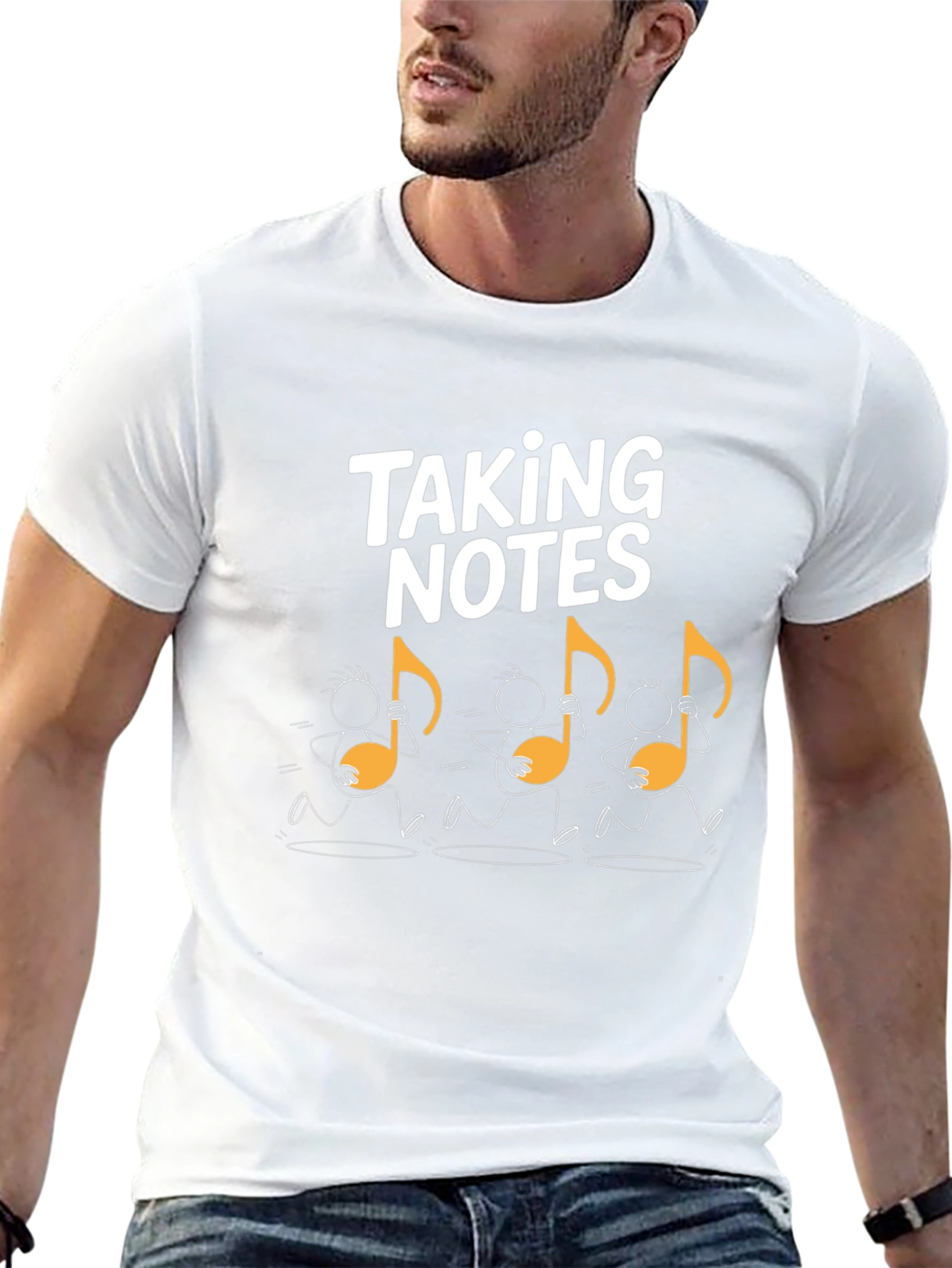 Taking Notes Music T-Shirt - Black Novelty Tee