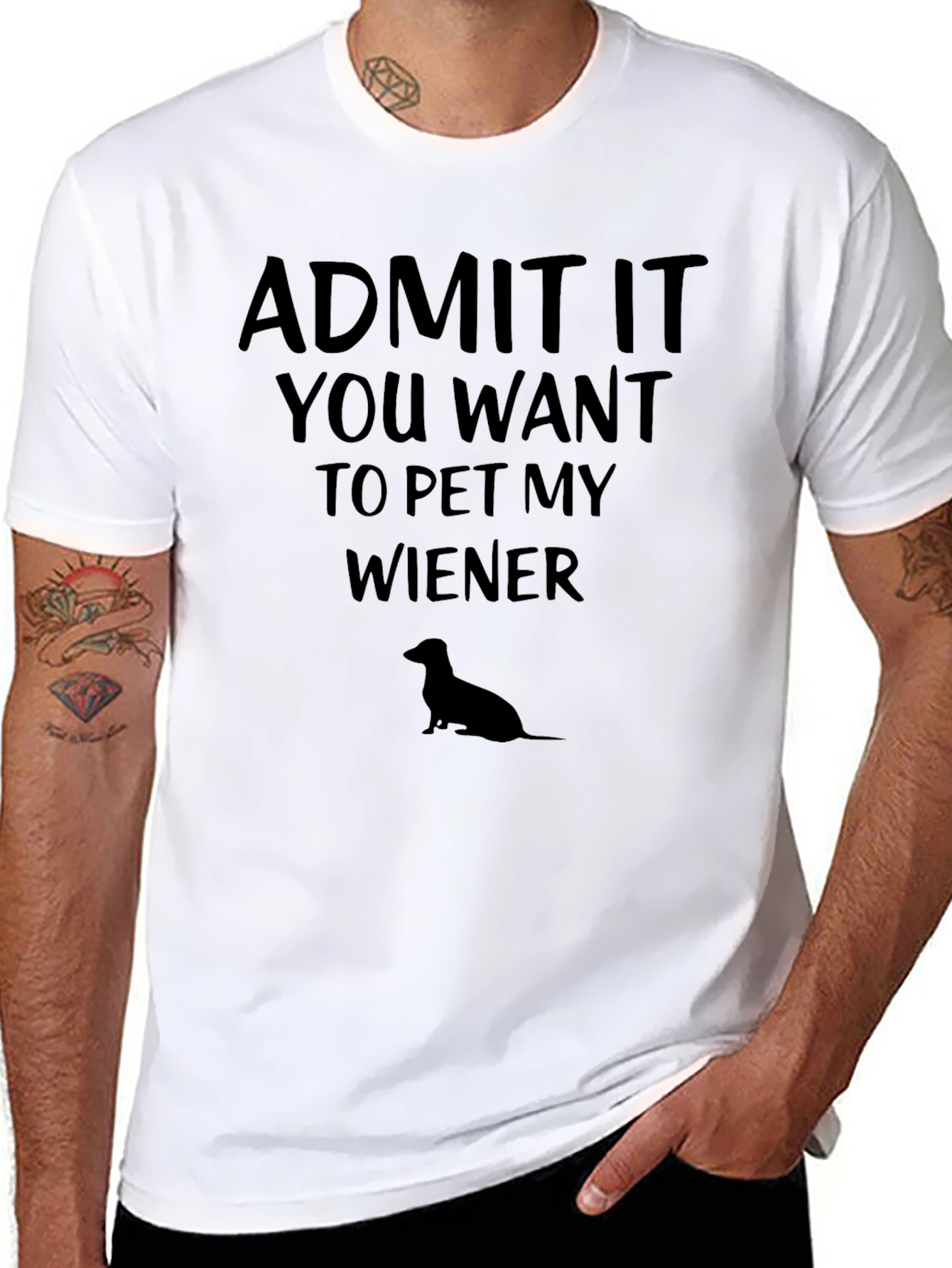 Admit It Pet My Wiener T-Shirt