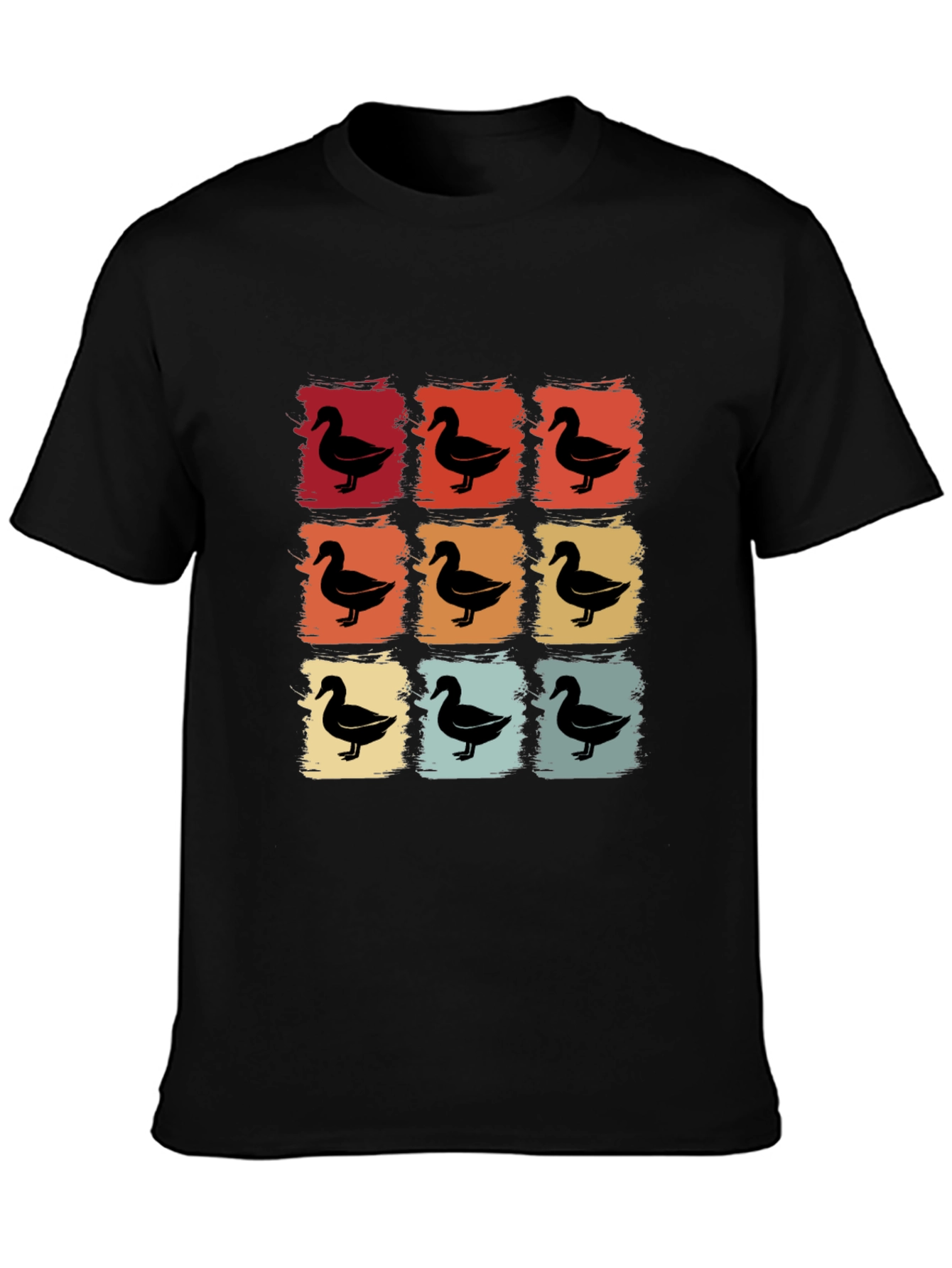 Retro Duck Square T-Shirt - Unique Design