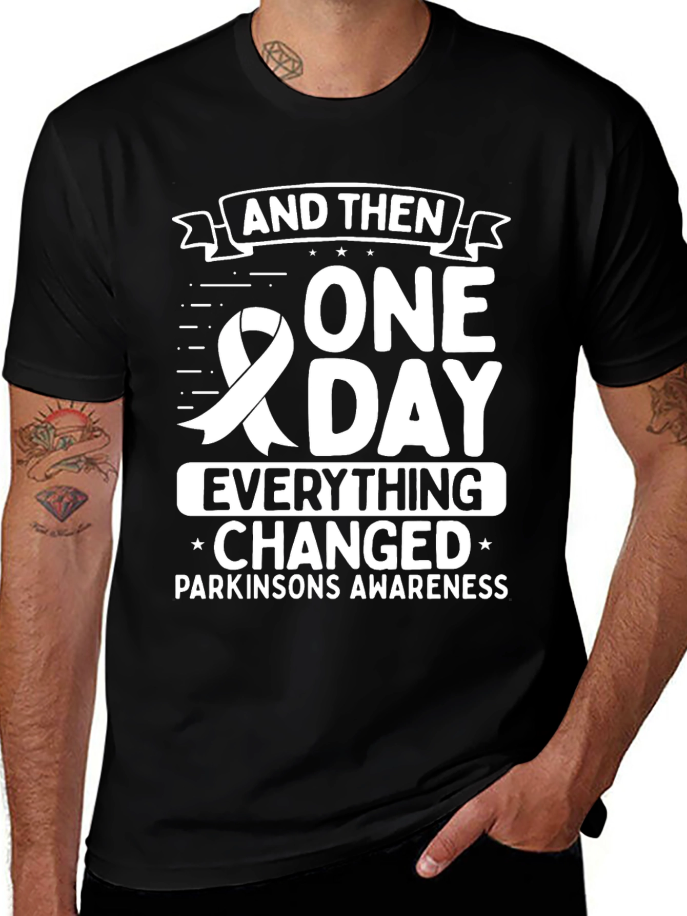 Parkinsons Awareness T-Shirt: One Day Everything Changed