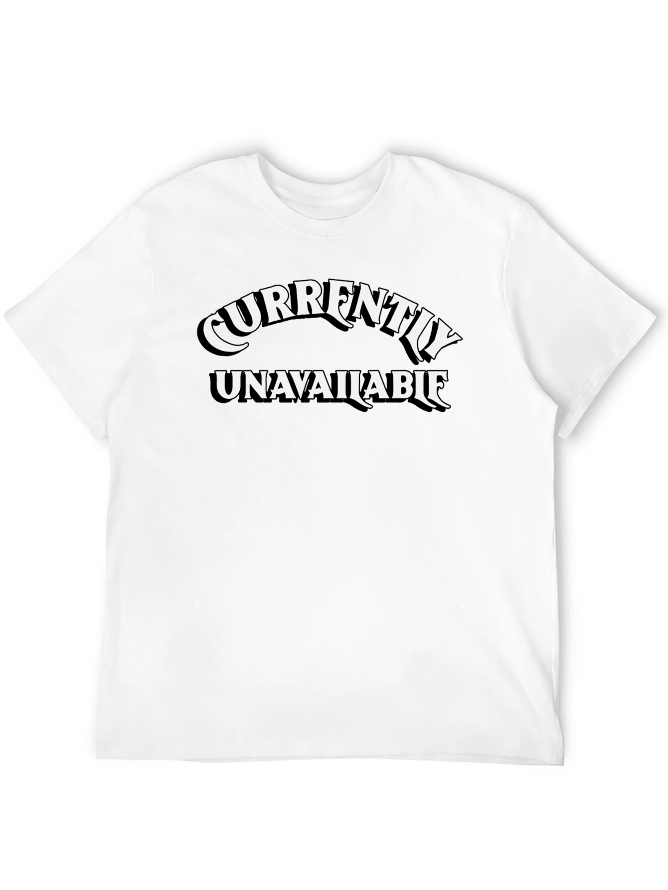 Currently Unavailable Graphic Tee - Black Cotton Casual Wear