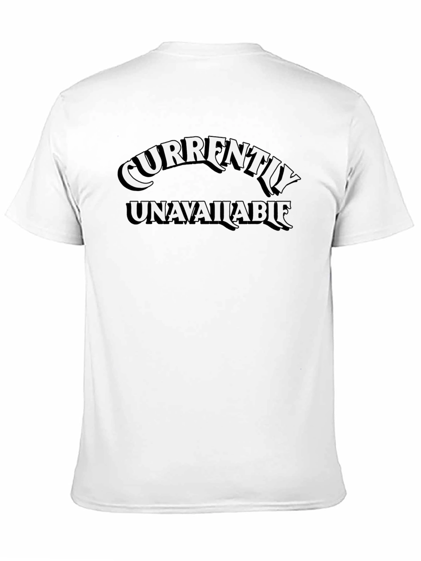Currently Unavailable Graphic Tee - Black Cotton Casual Wear