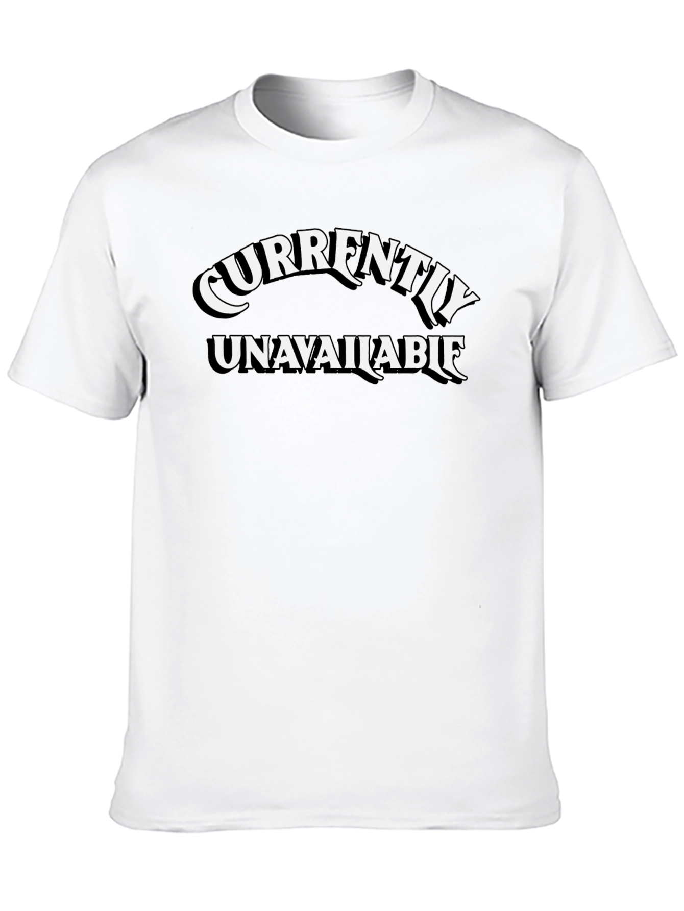 Currently Unavailable Graphic Tee - Black Cotton Casual Wear