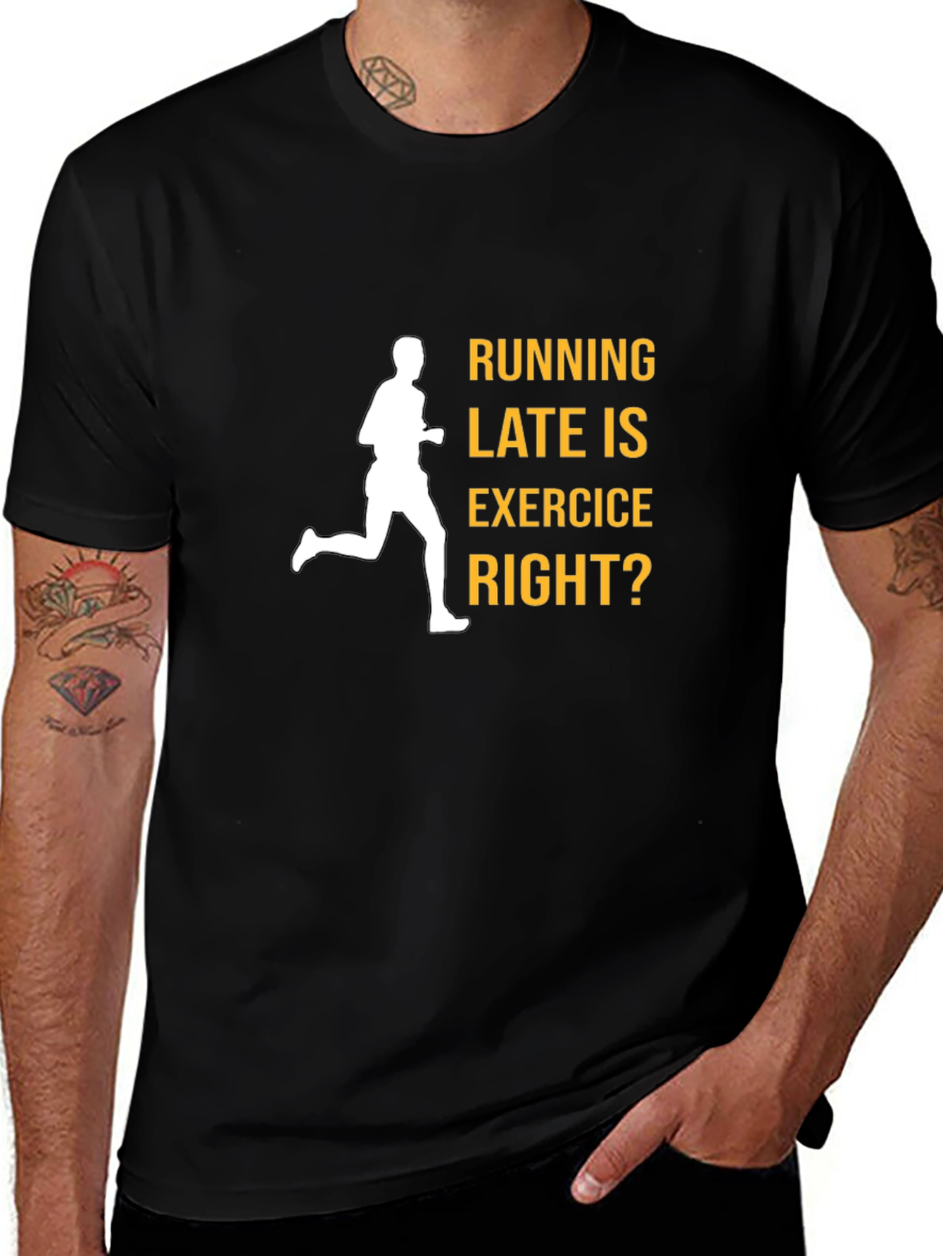 Funny Running Late Exercise T-Shirt