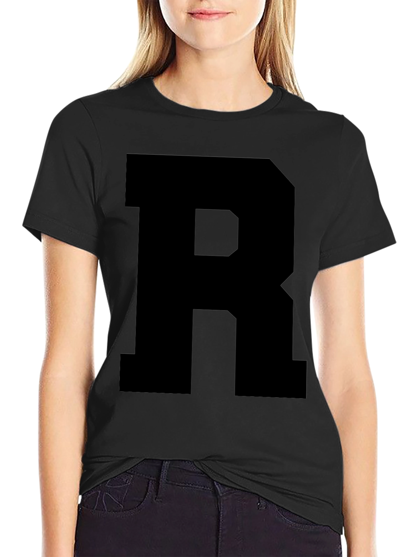 Bold R Graphic Tee - Casual Style