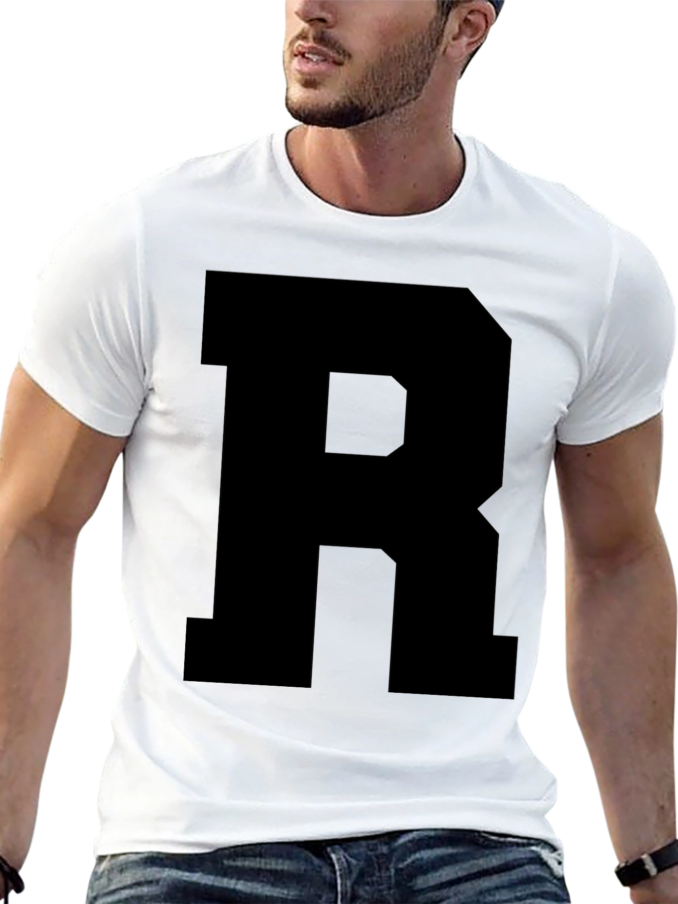 Bold R Graphic Tee - Casual Style