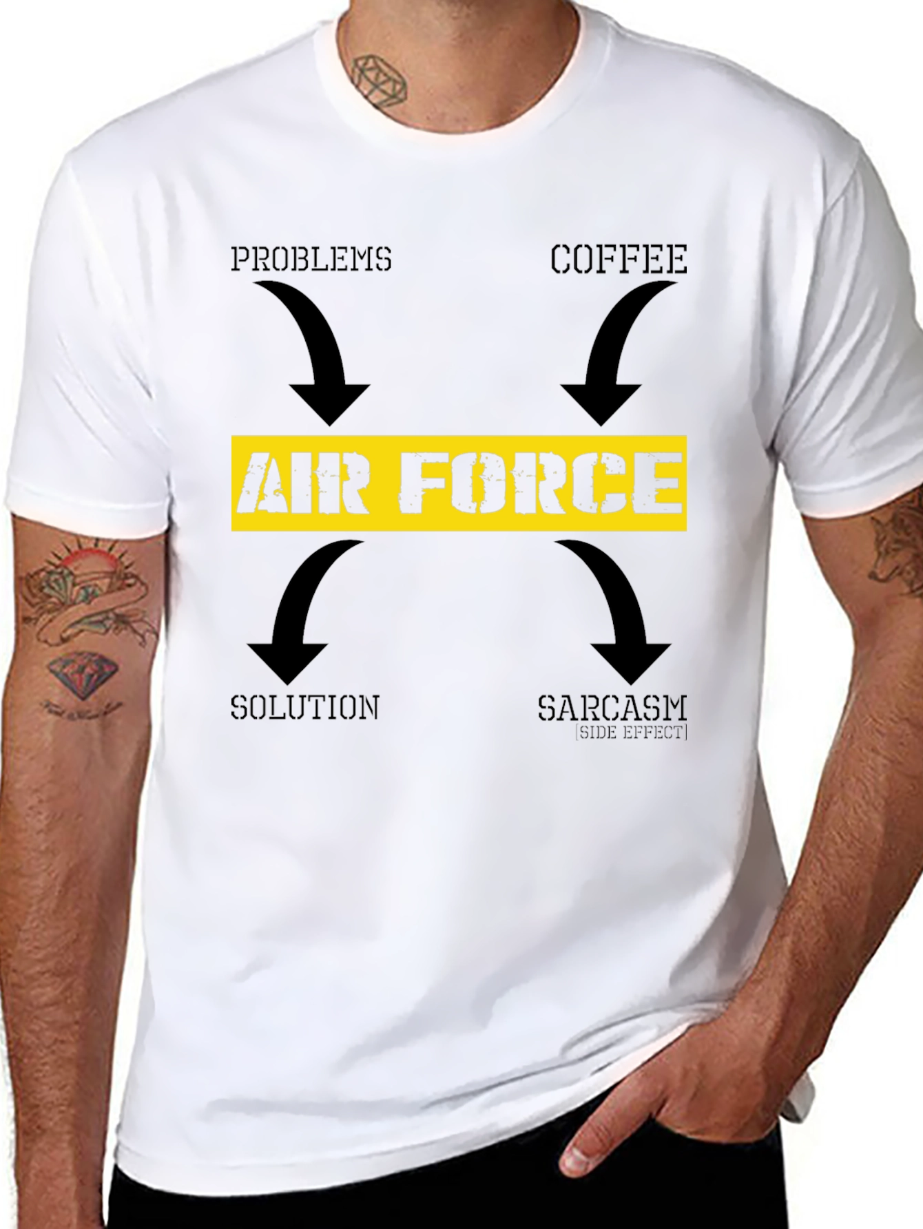 Air Force Coffee Sarcasm T-Shirt
