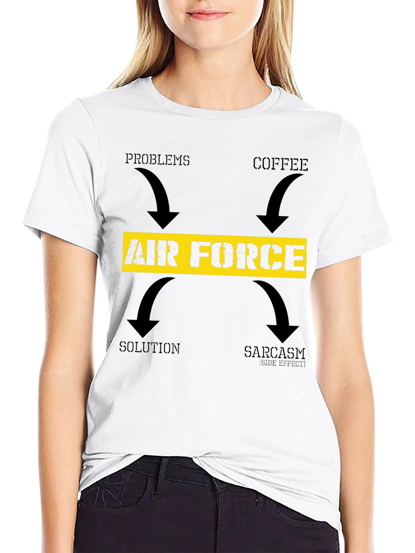 Air Force Coffee Sarcasm T-Shirt
