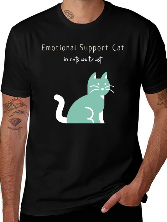 Emotional Support Cat T-Shirt - In Cats We Trust