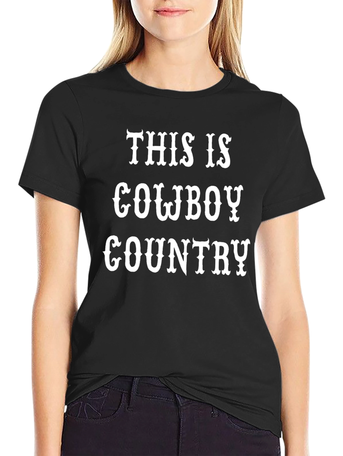This is Cowboy Country Graphic T-Shirt - Western Style