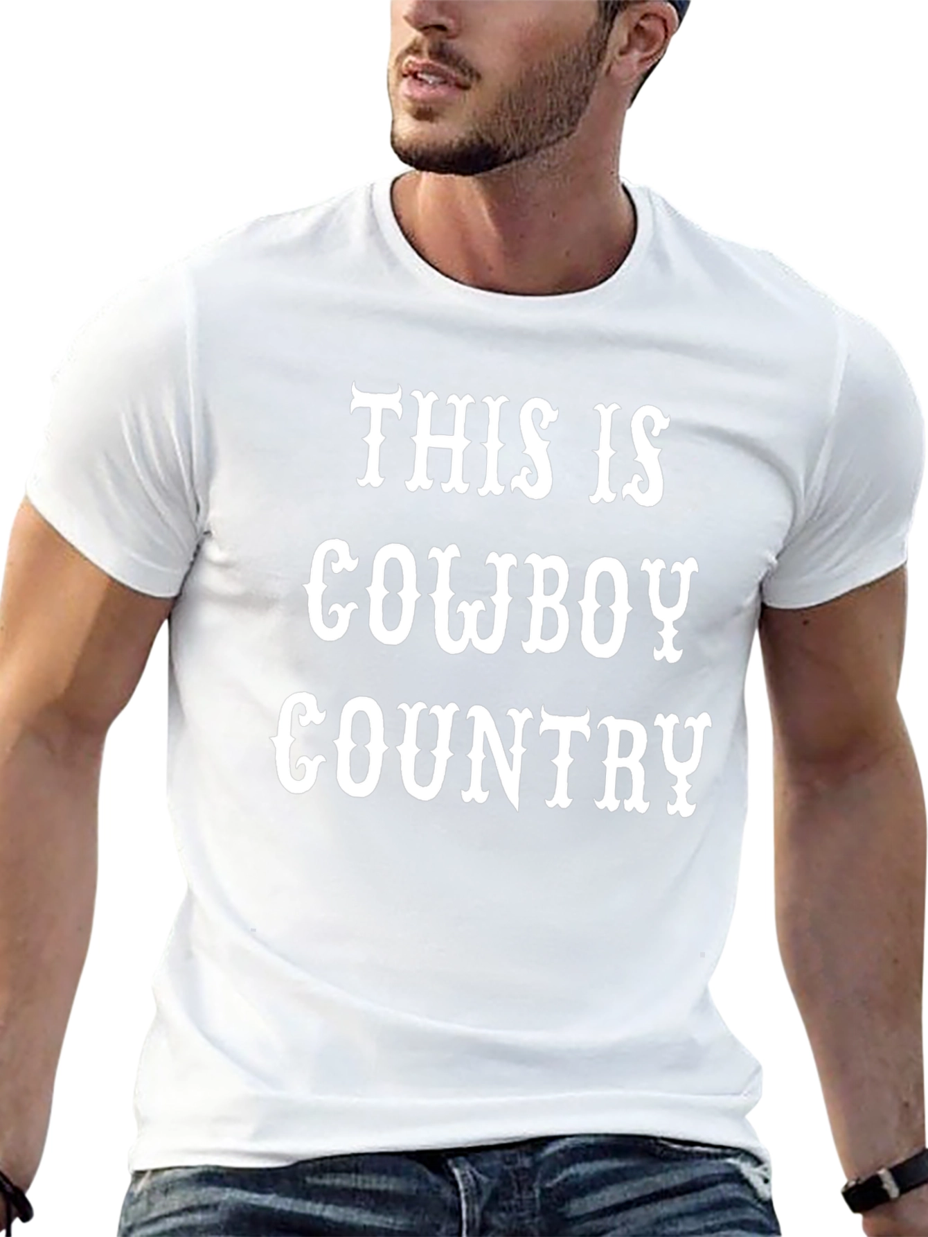 This is Cowboy Country Graphic T-Shirt - Western Style