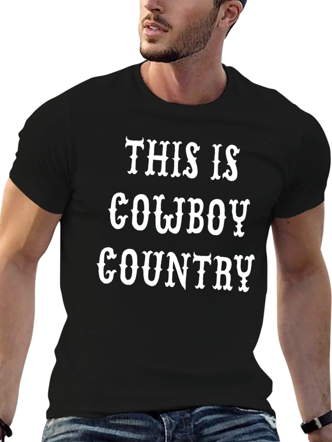 This is Cowboy Country Graphic T-Shirt - Western Style